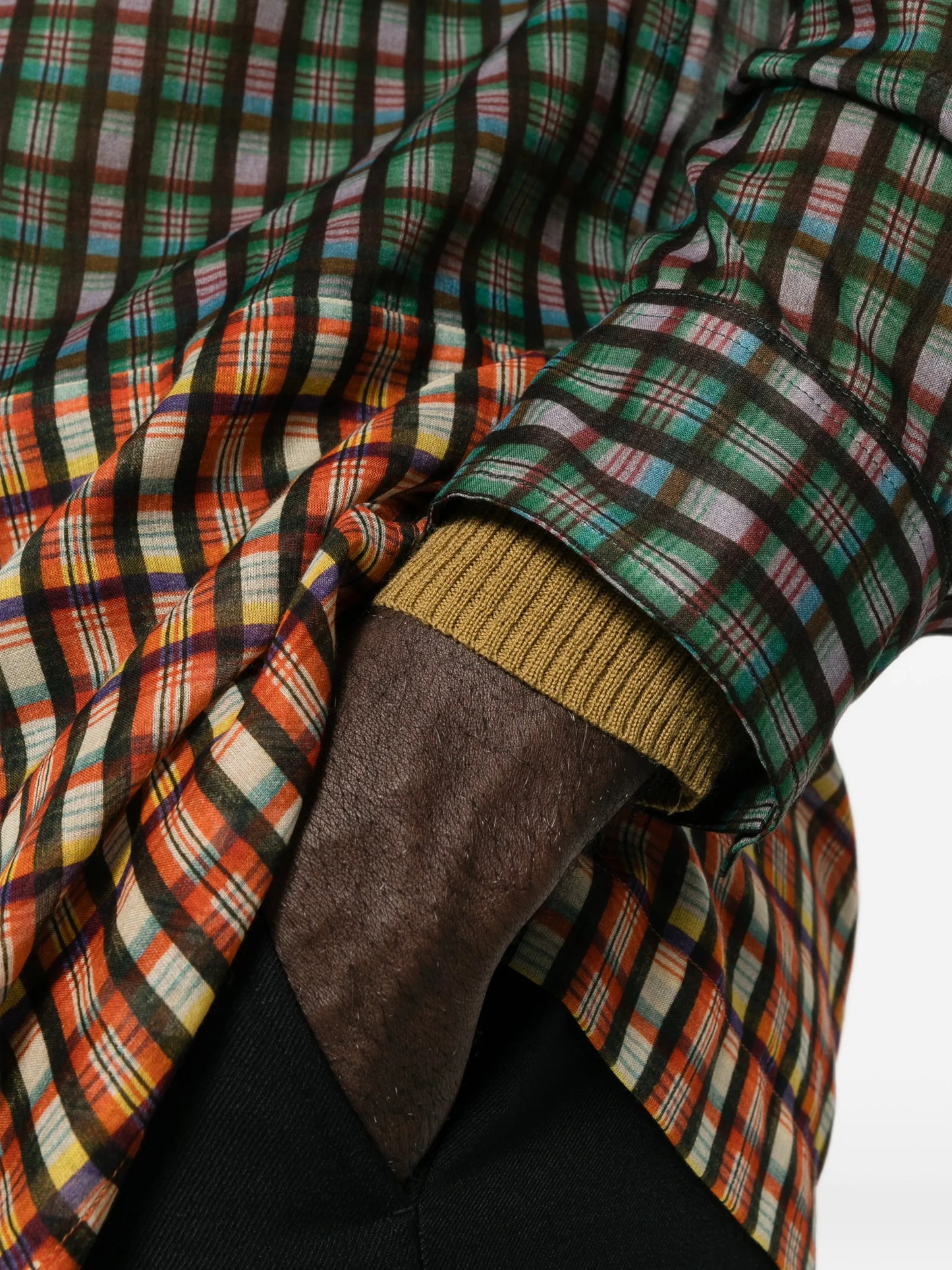check-print long-sleeve shirt
