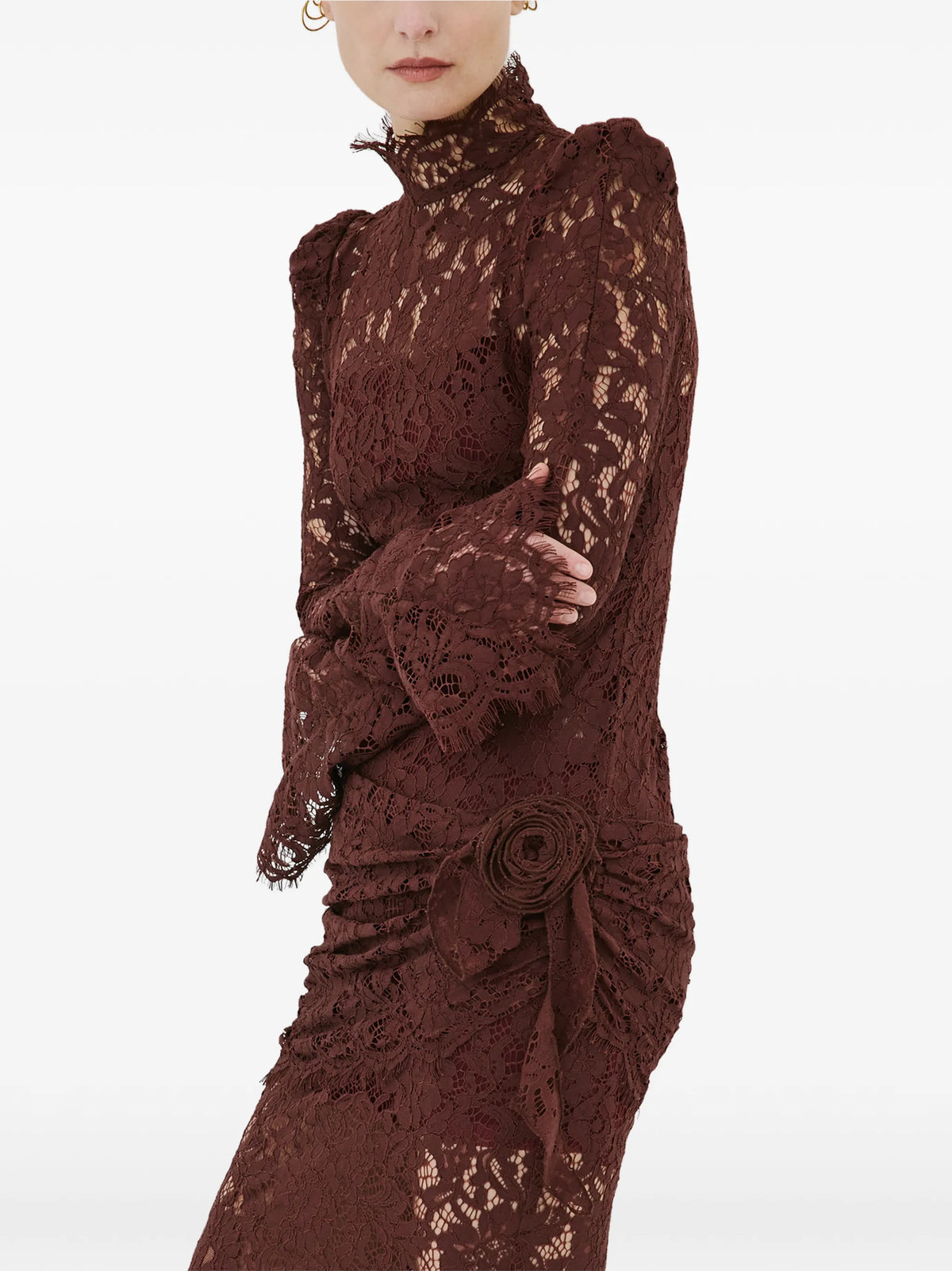 Bodita floral-lace maxi dress