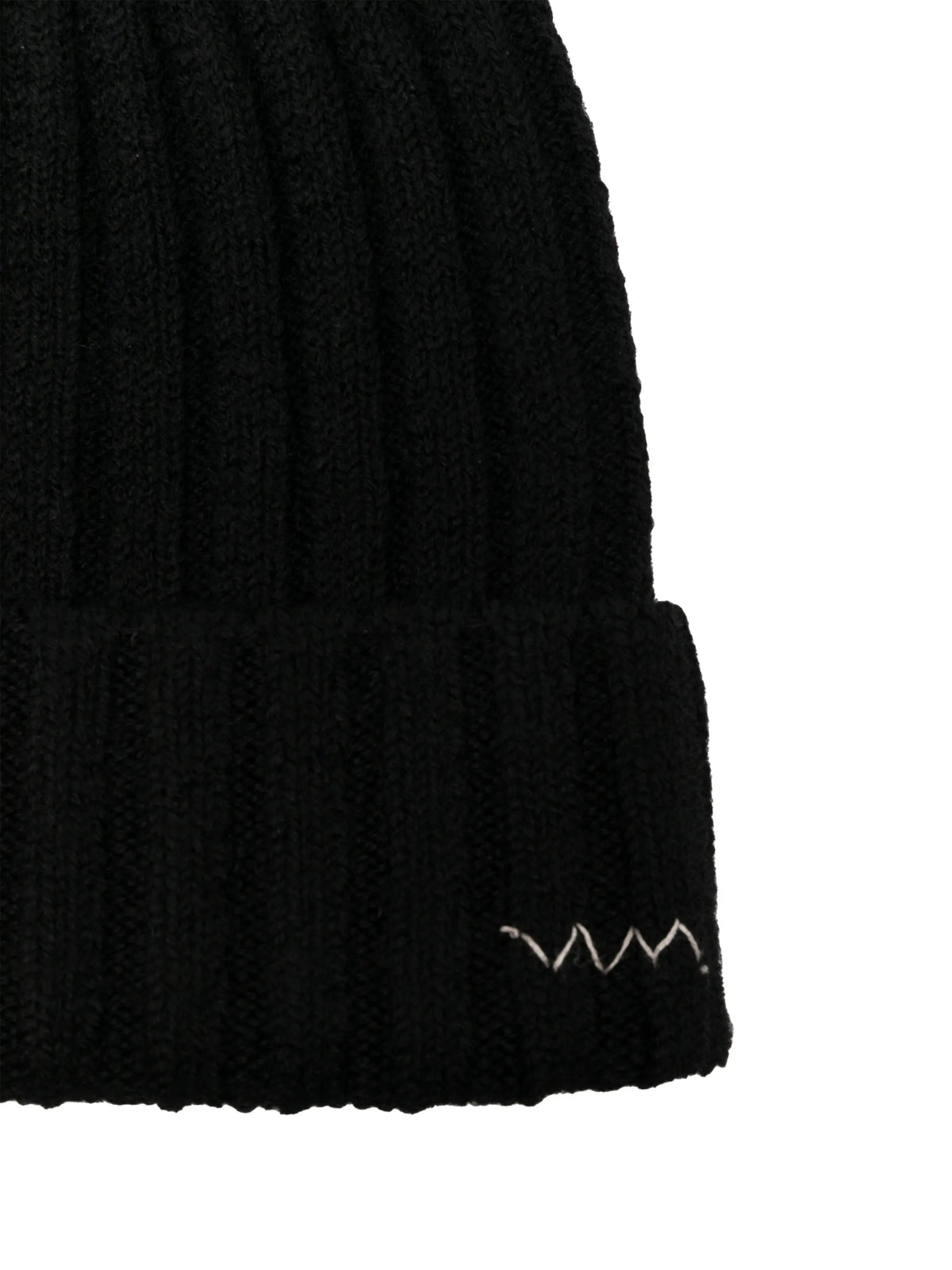 ribbed-knit beanie hat
