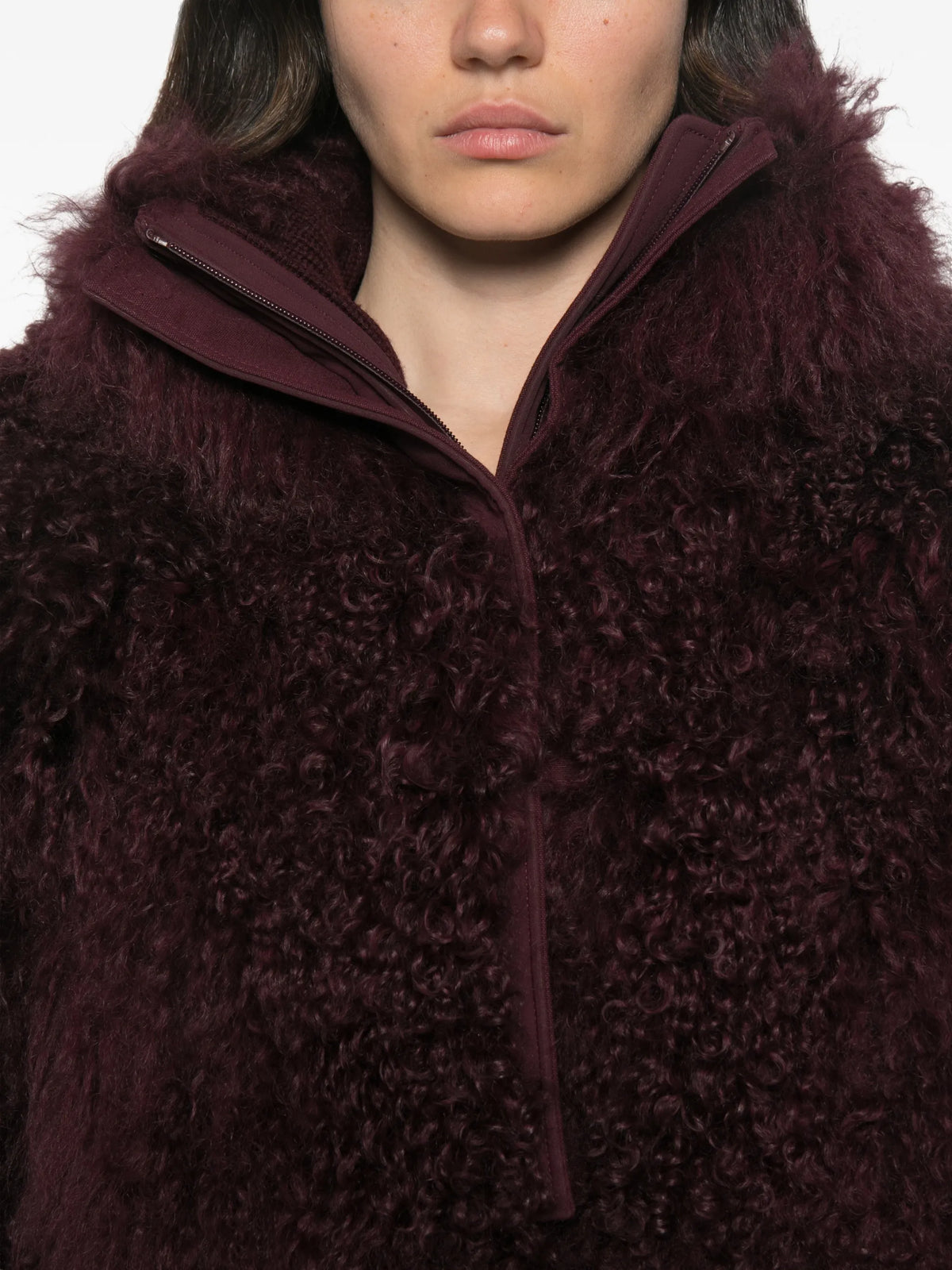 Nozawa shearling-trim ski suit