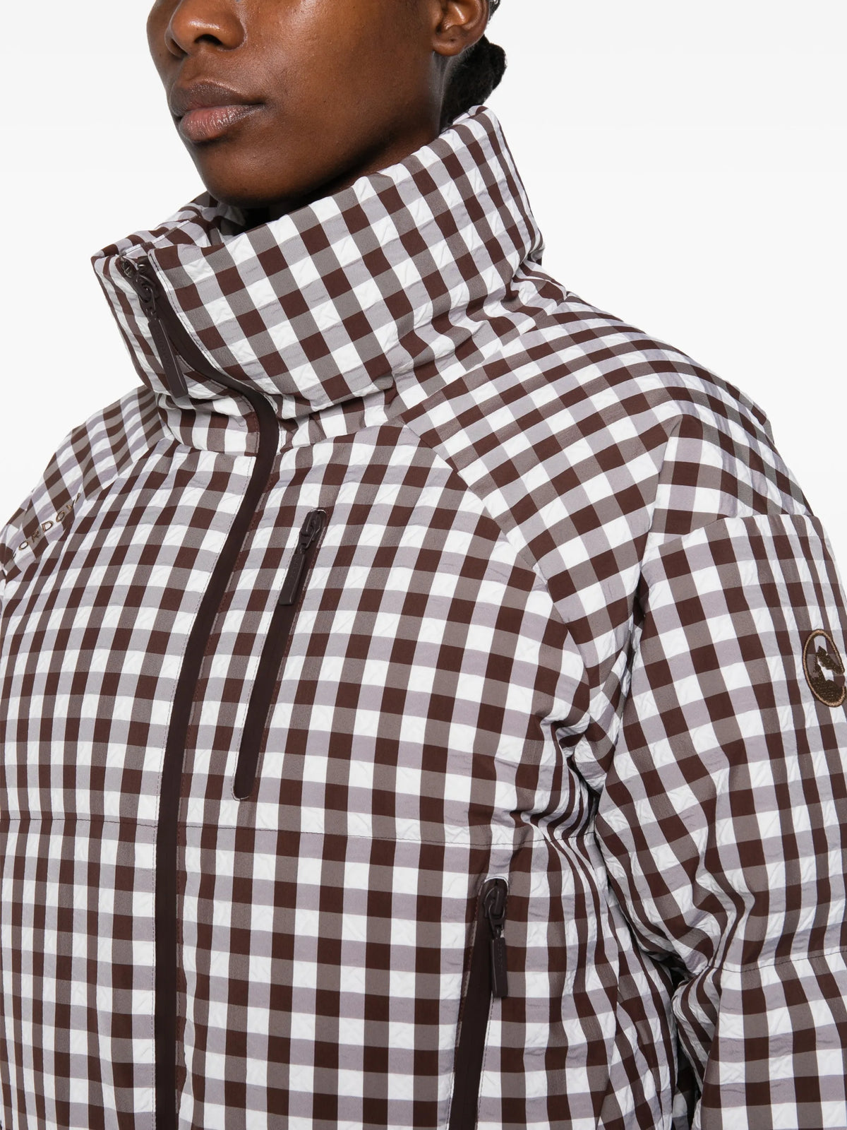 Cortina gingham-print jacket