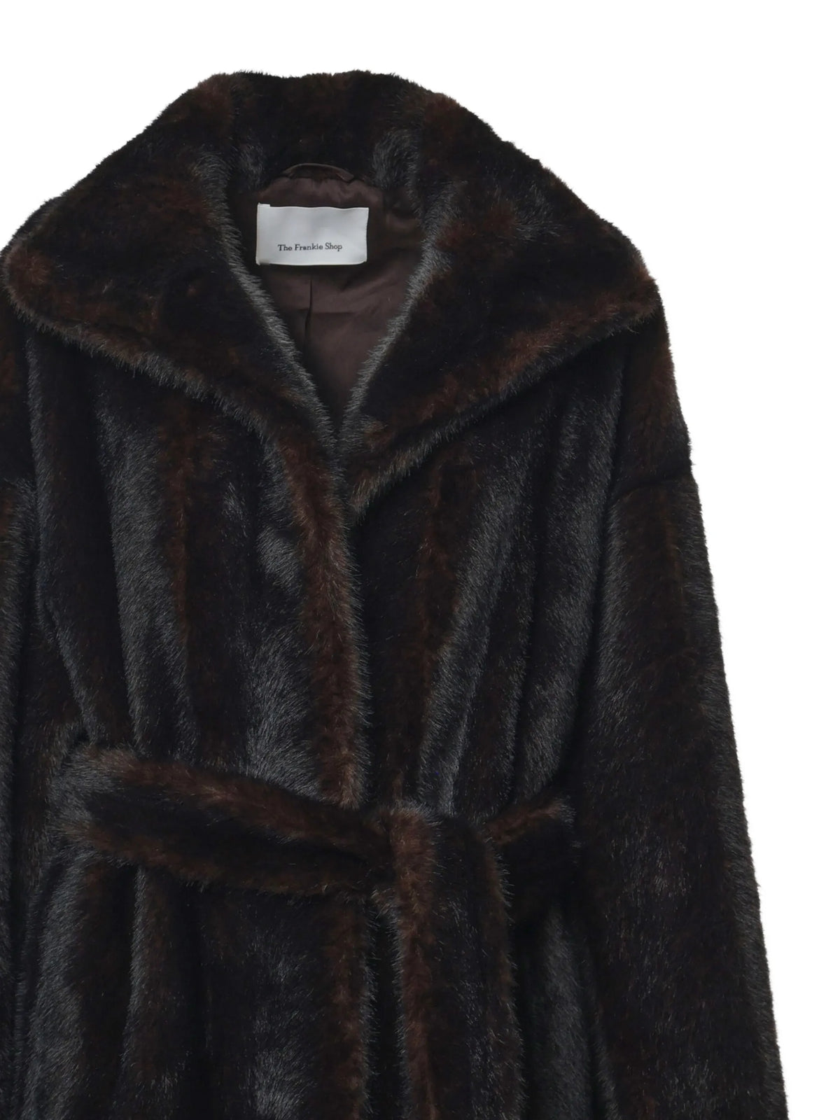 Ravello wide-lapel belted coat