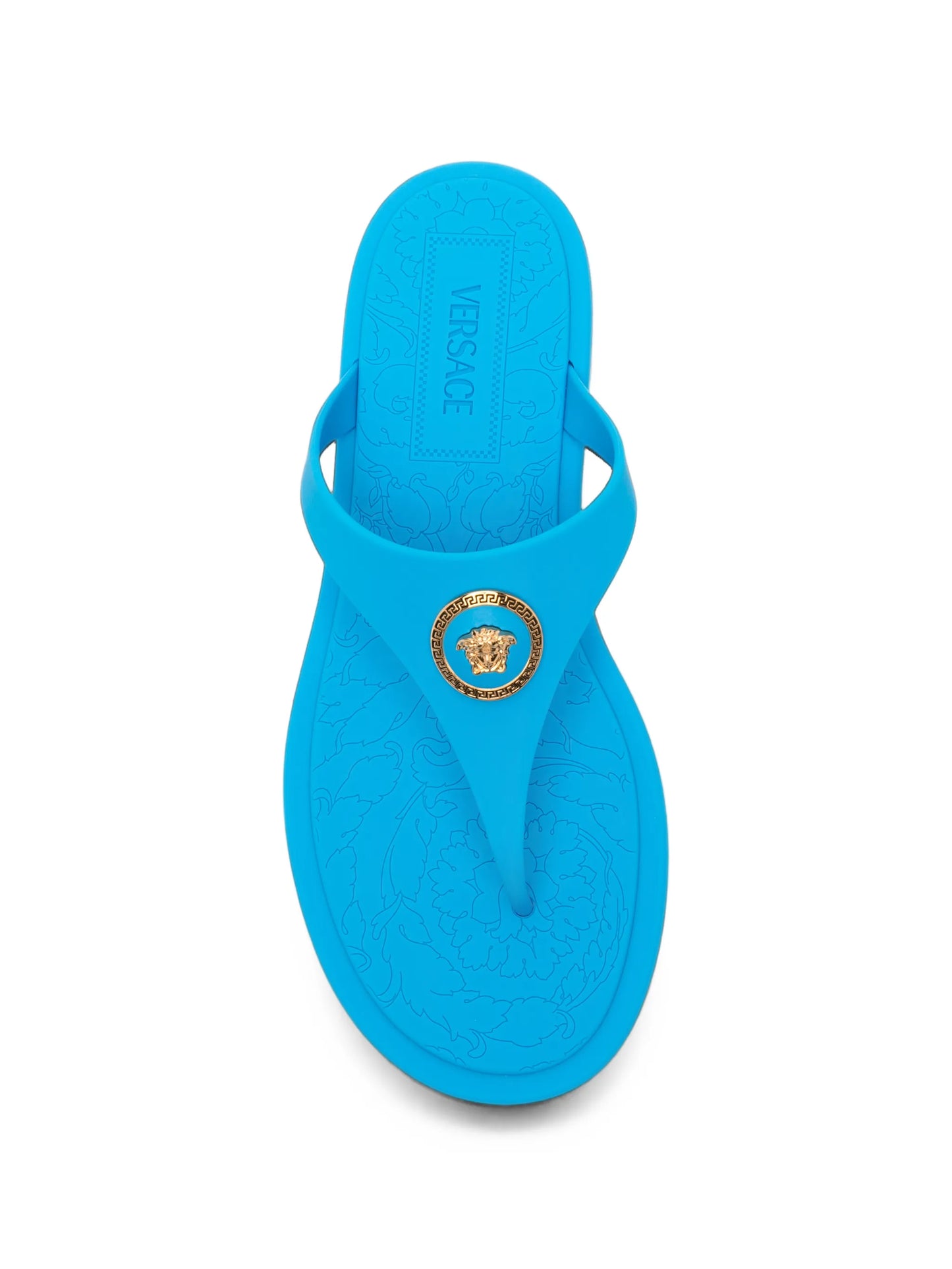 Medusa plaque thong sandals