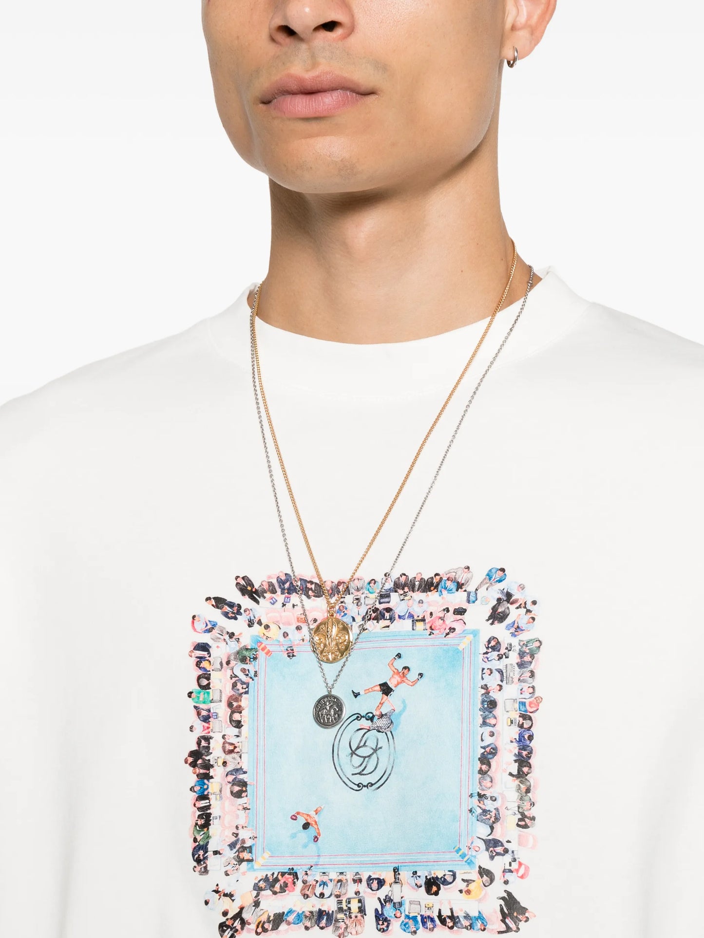 Boxers Ring graphic-print T-shirt