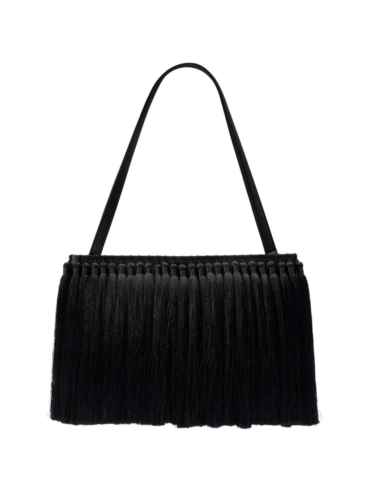 tassel boxy clutch bag