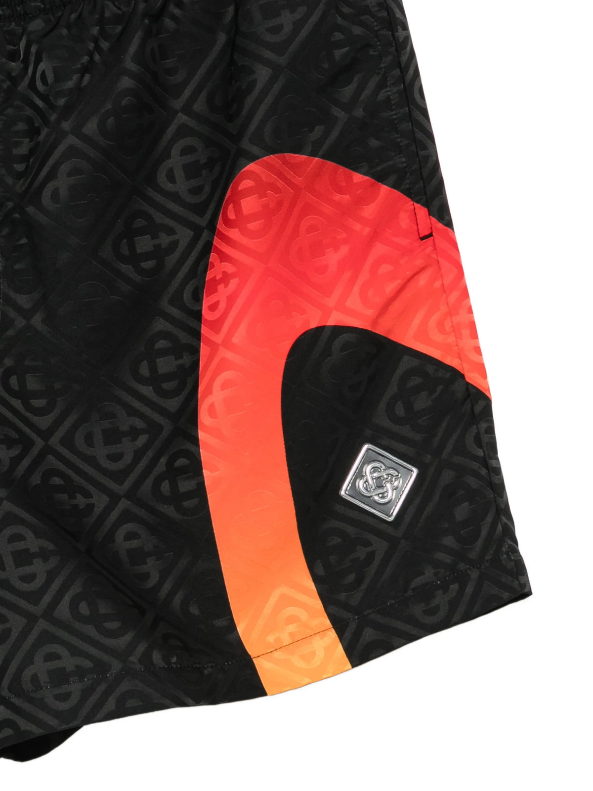 monogram-jacquard swim shorts