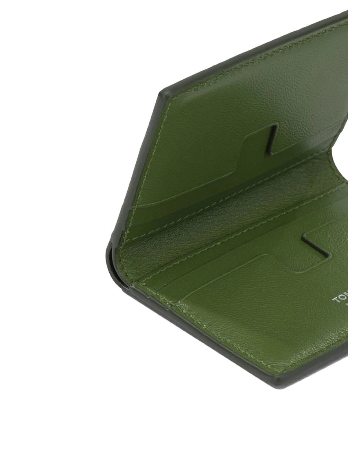 crocodile-effect leather wallet