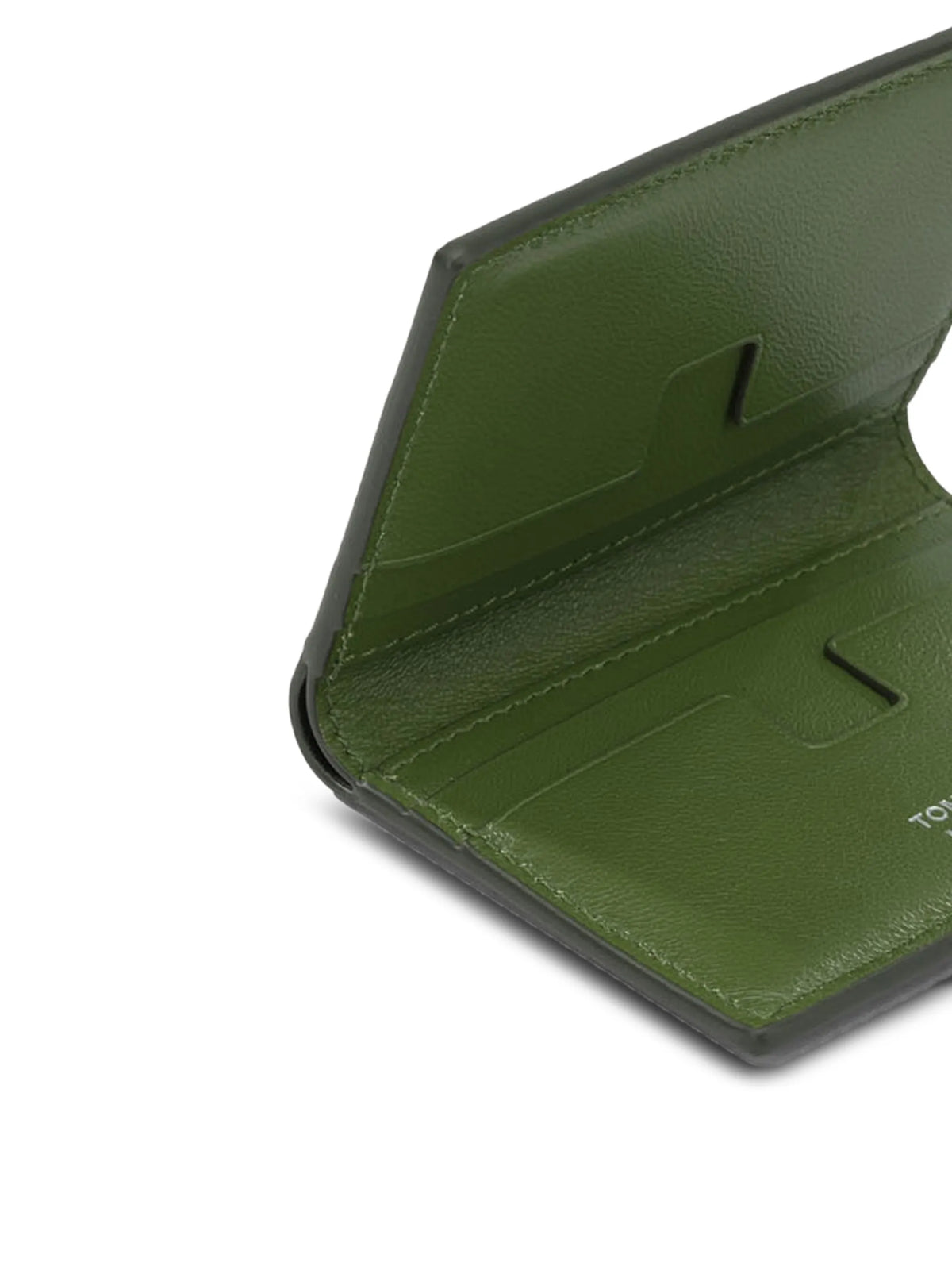 crocodile-effect leather wallet