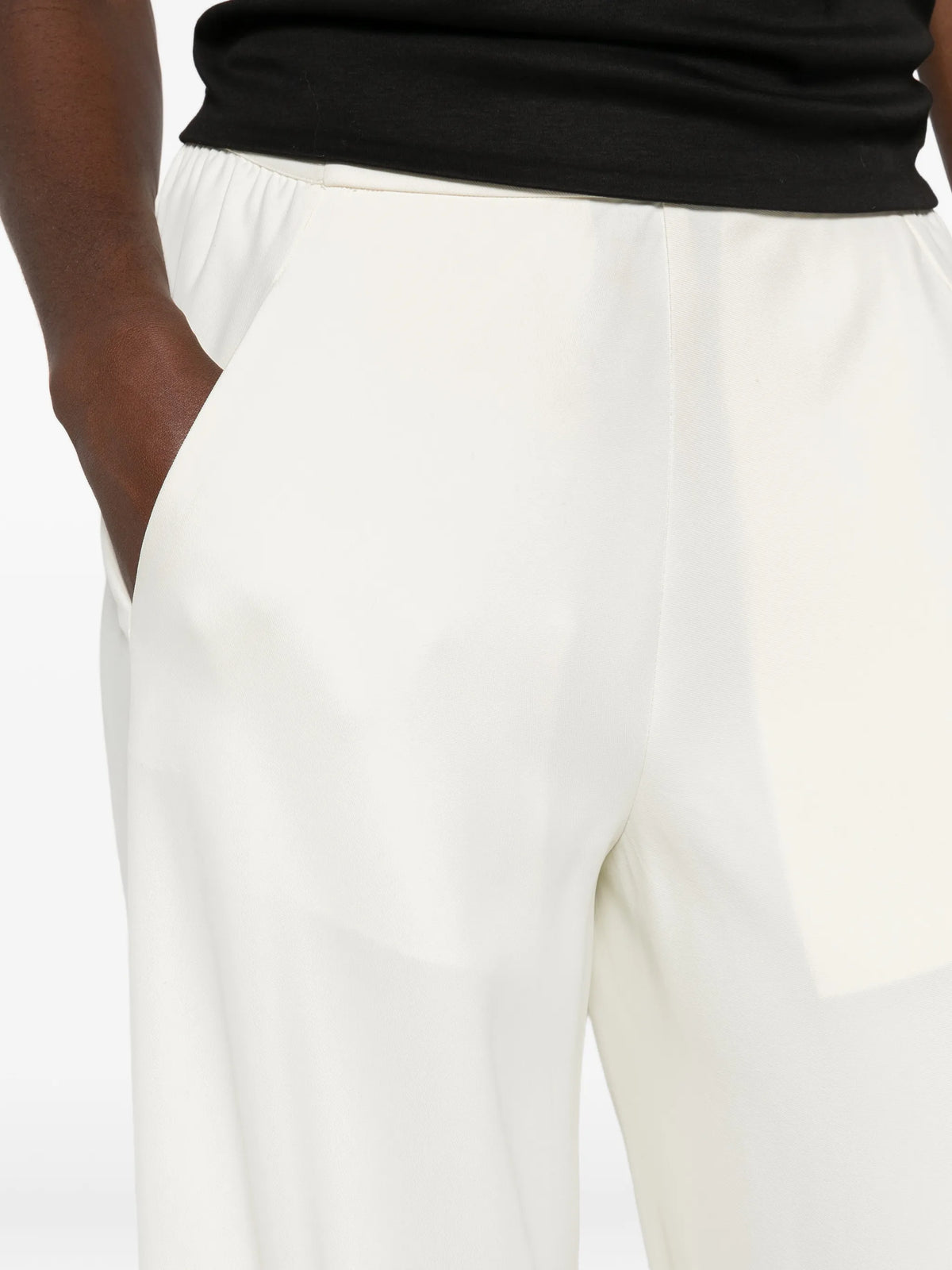 bias-cut crepe trousers