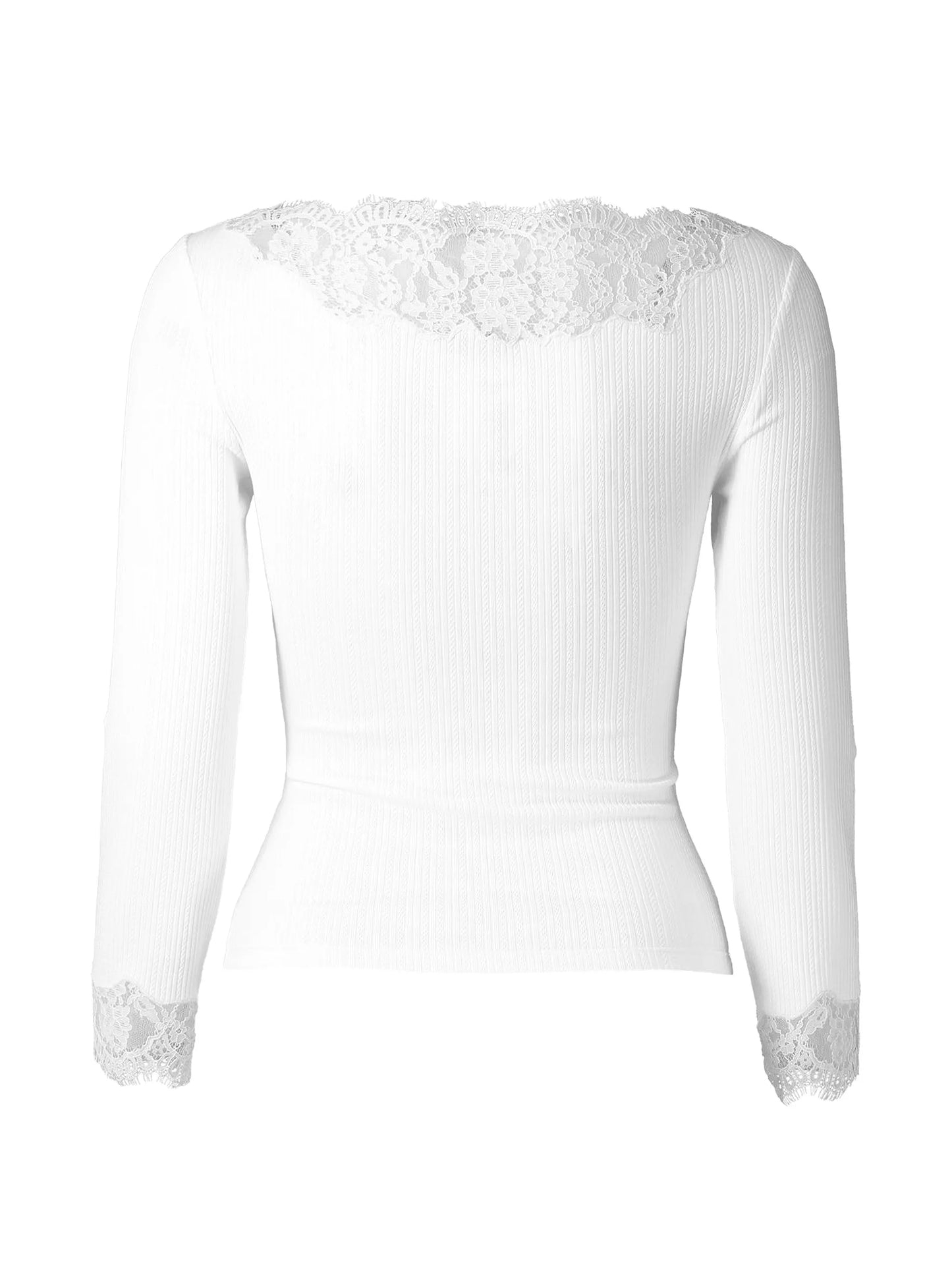 Riana lace-trim T-shirt