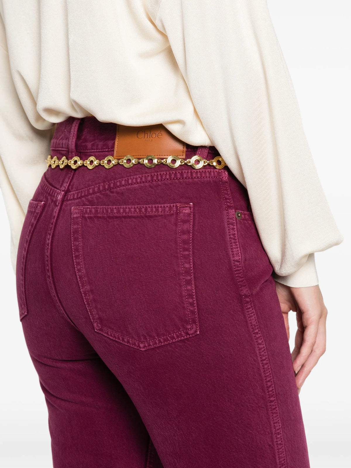 straight-leg jeans