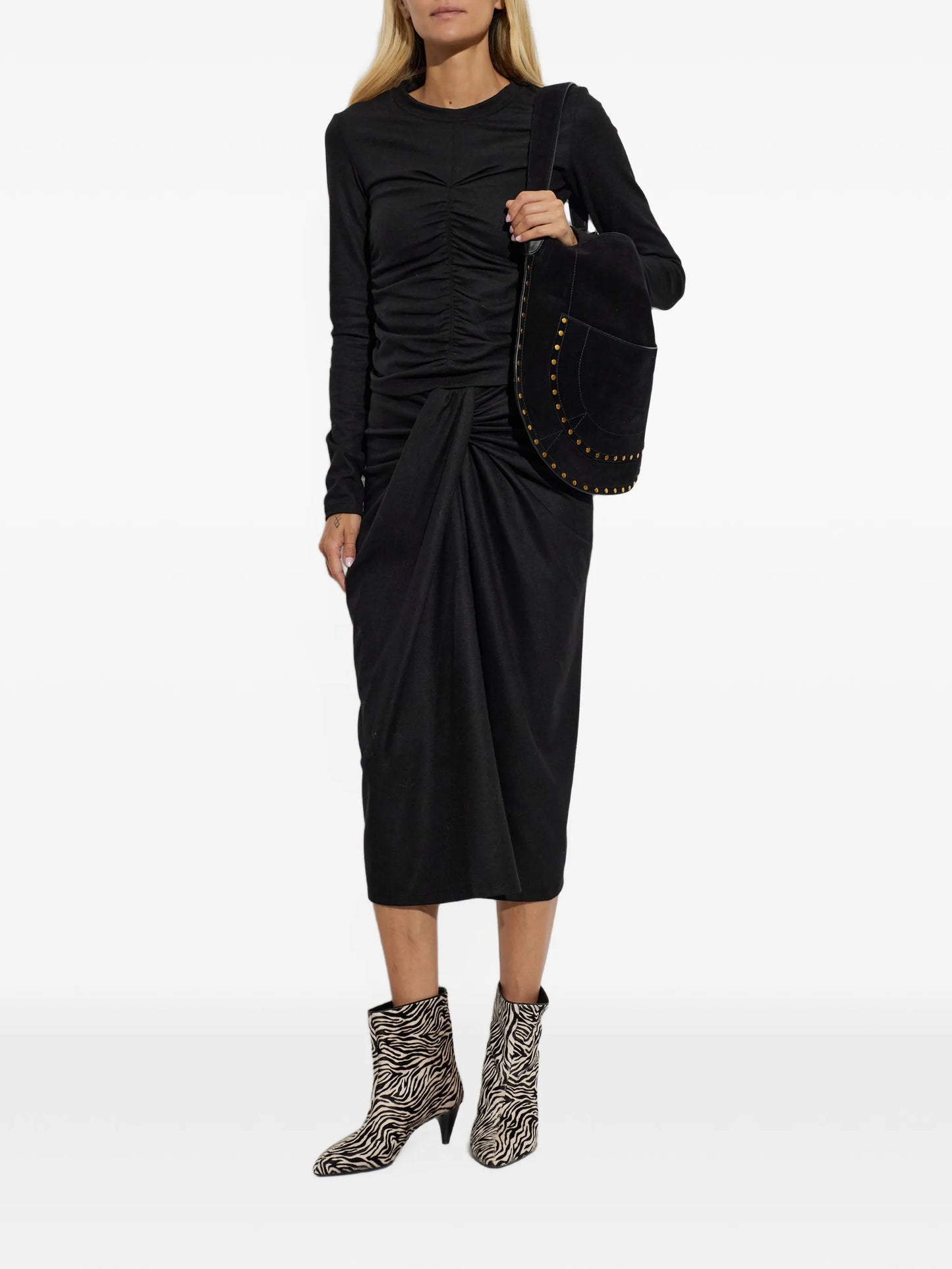 Jiry zebra-print ankle boots