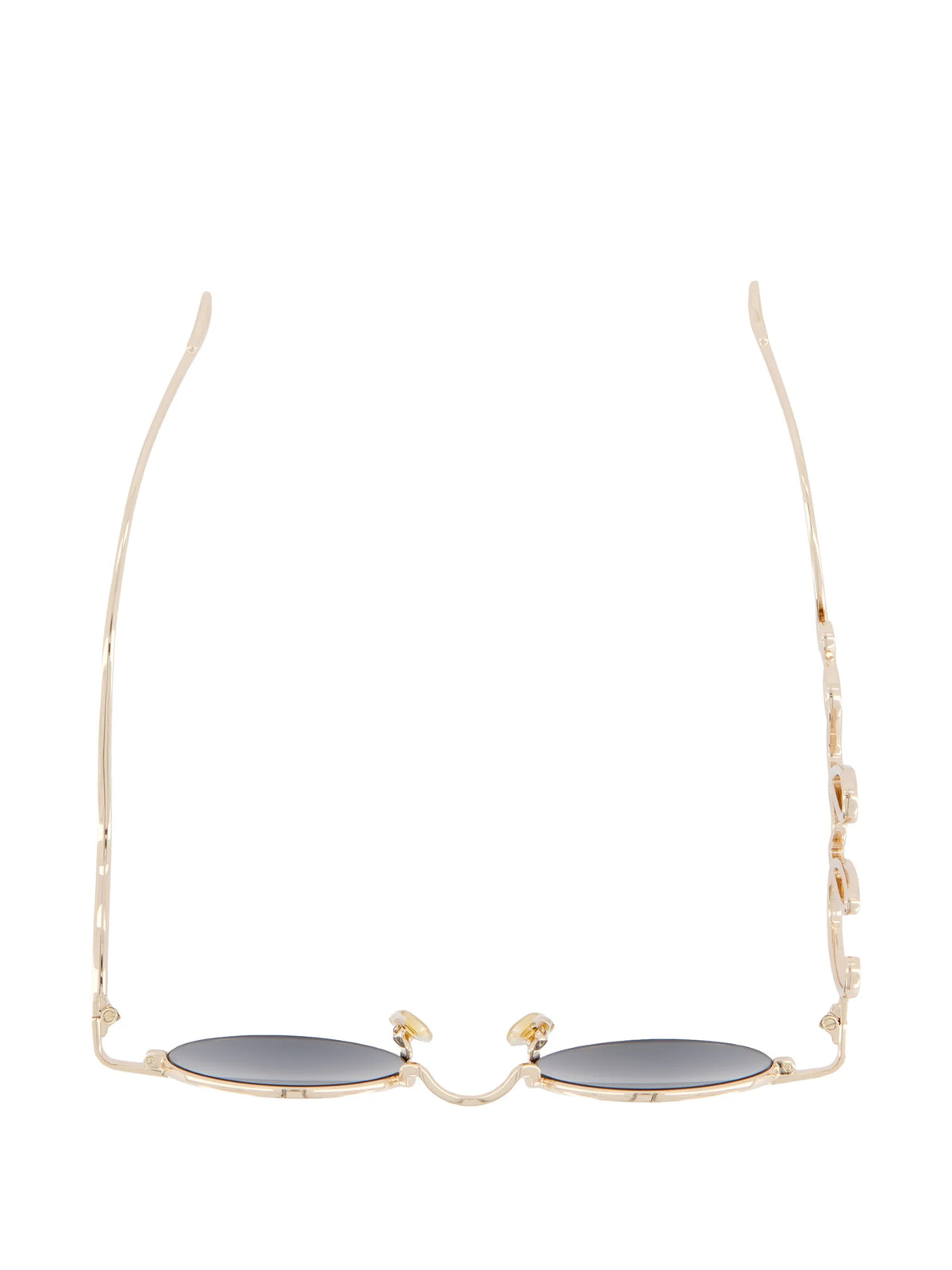 logo-arm round-frame sunglasses