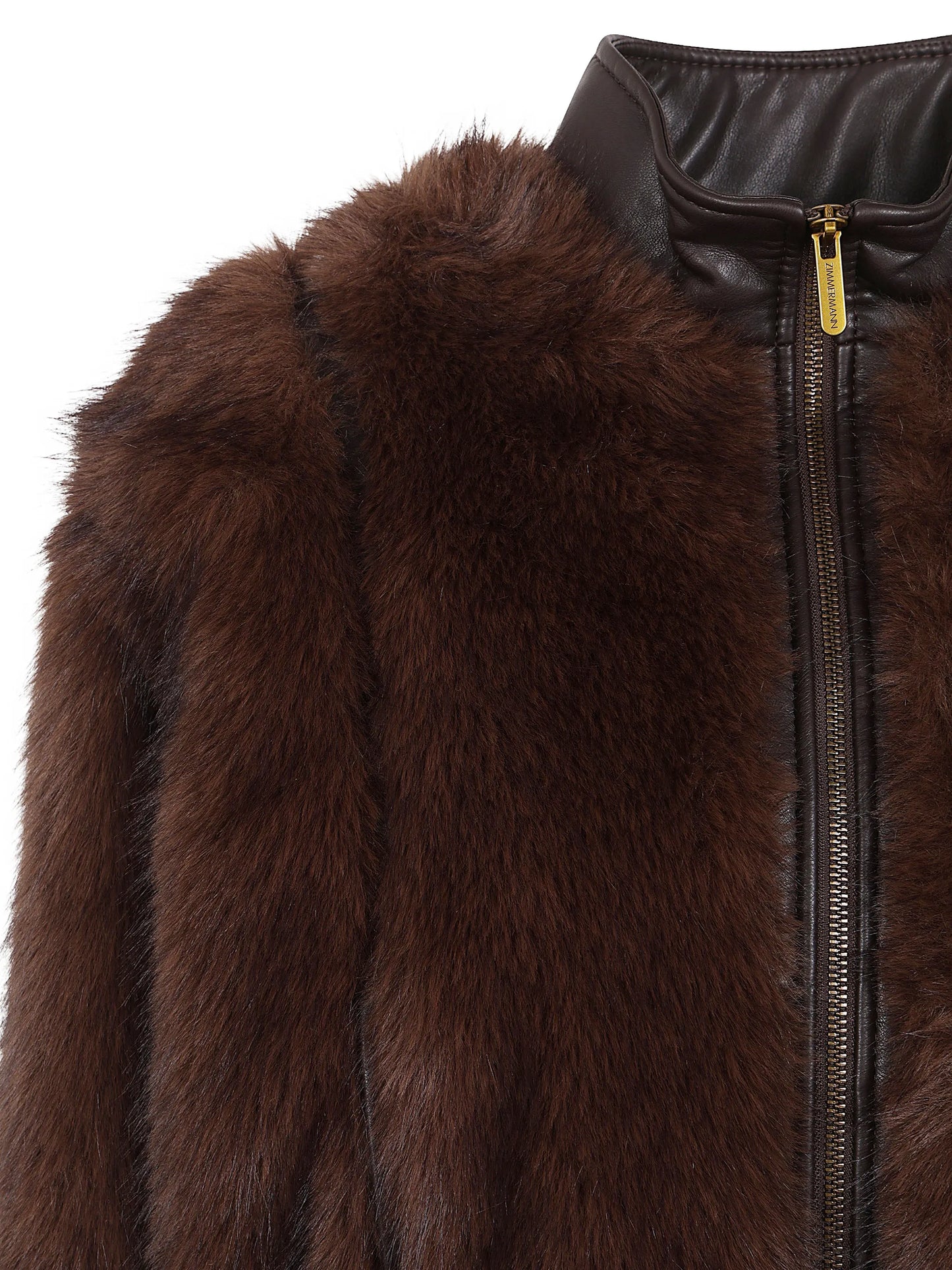 Valiant faux-fur panelled jacket
