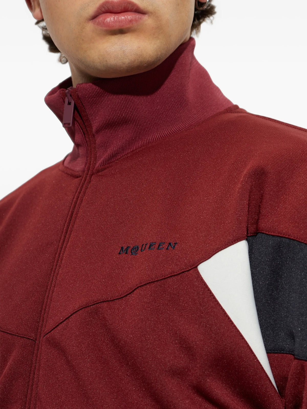 colour-block embroidered-logo sweatshirt