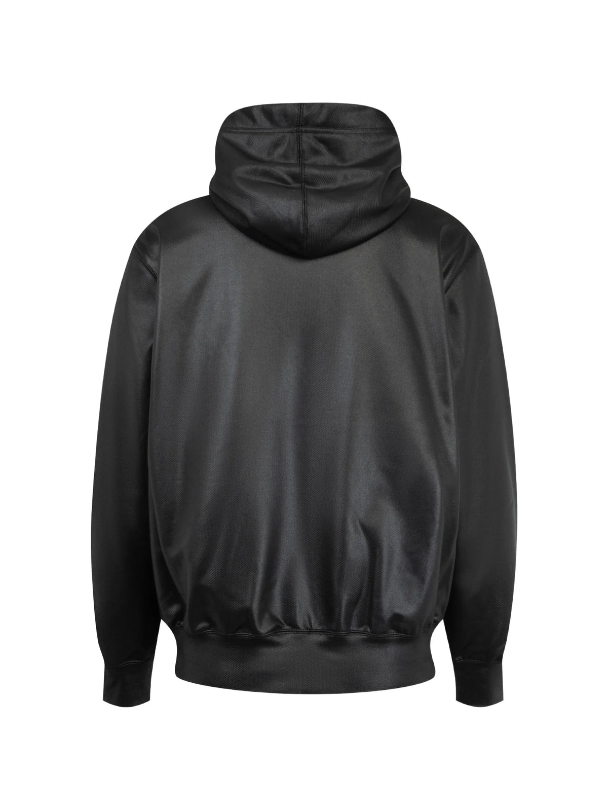 drawstring-hoodie satin-finish hoodie
