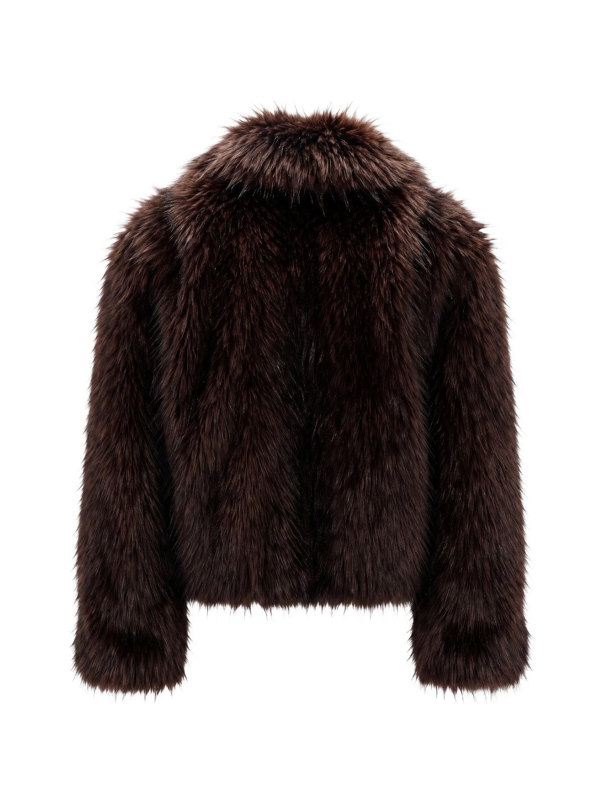 faux-fur collar coat