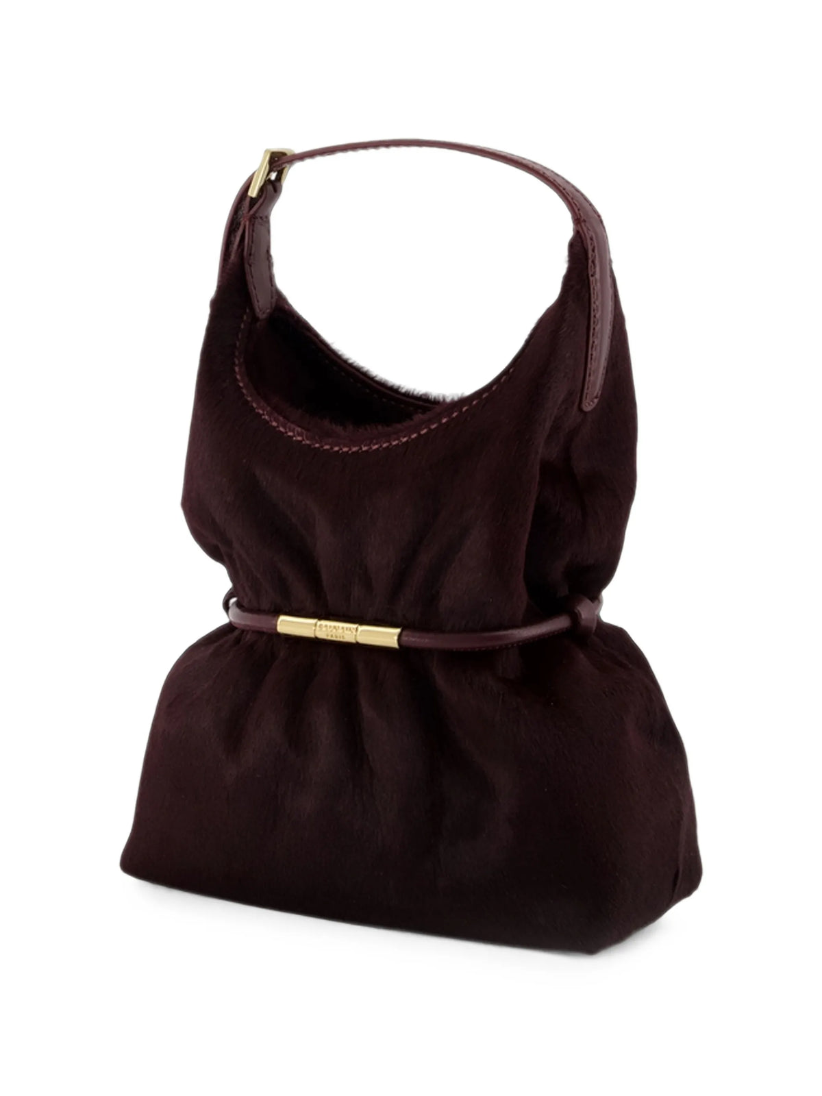 mini Sphynx hair-on leather shoulder bag