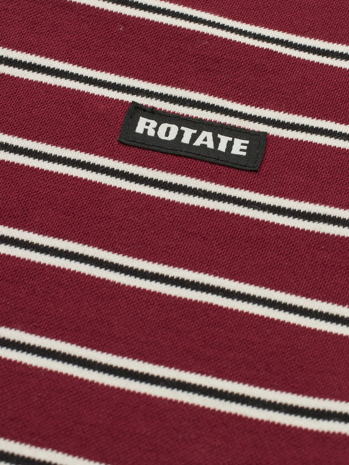 striped long-sleeve polo shirt