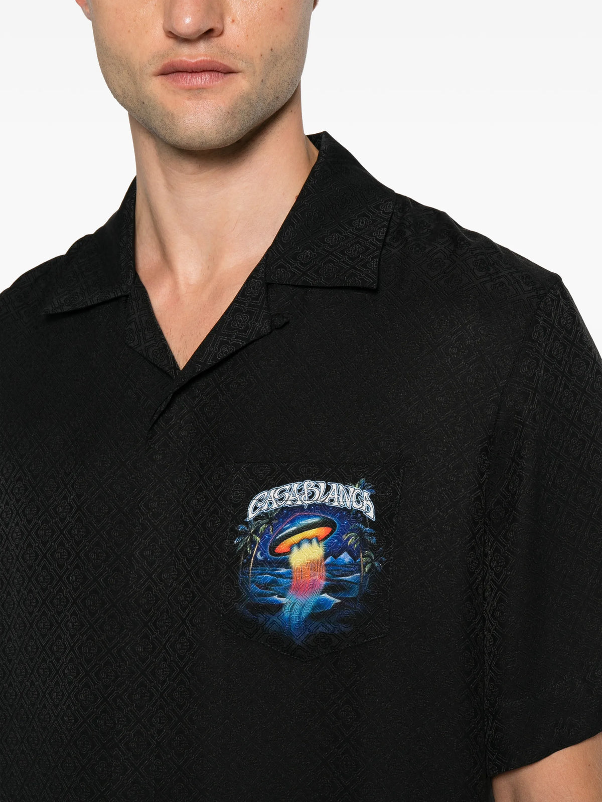logo-print shirt