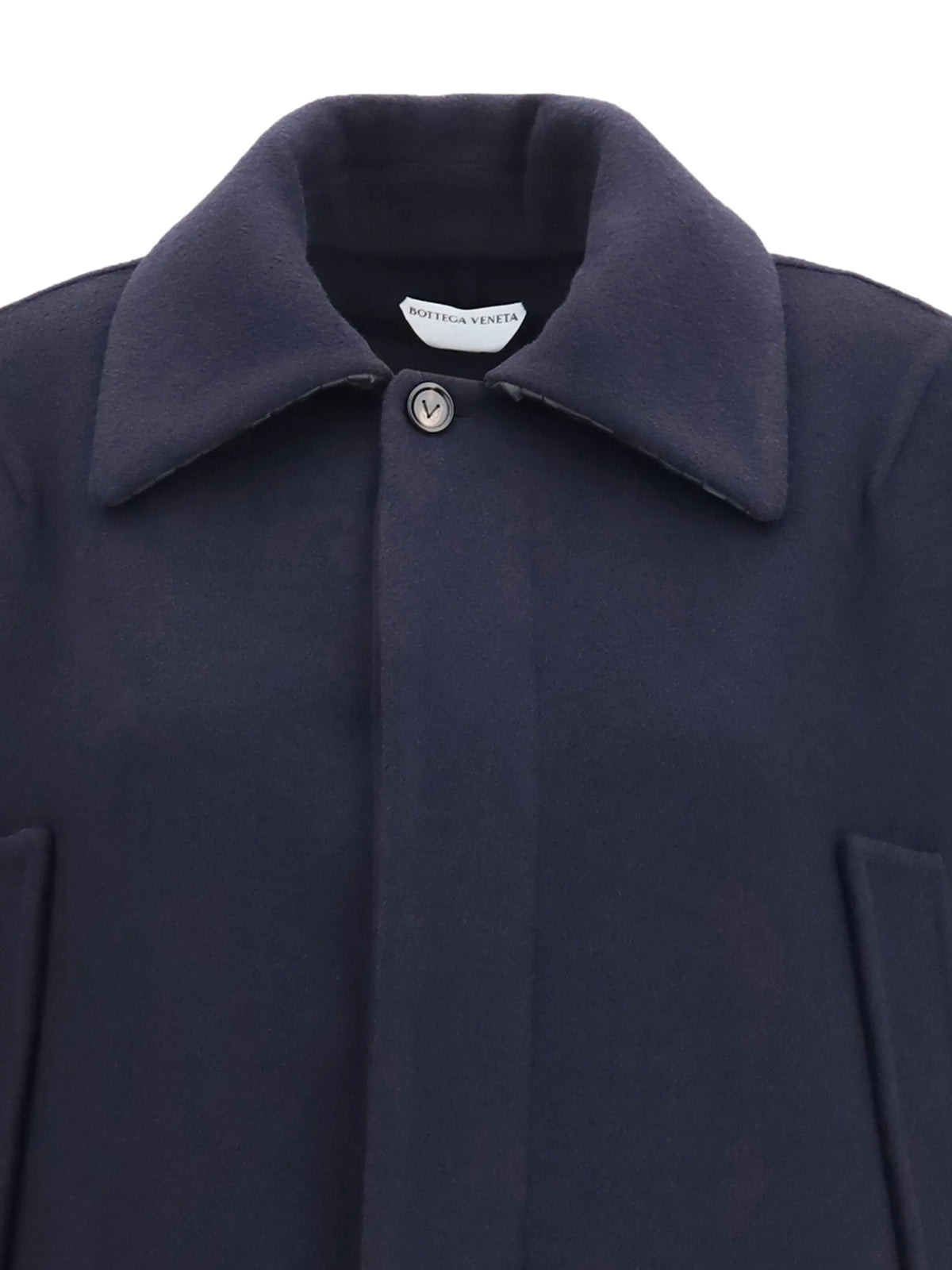 Intrecciato double breasted coat
