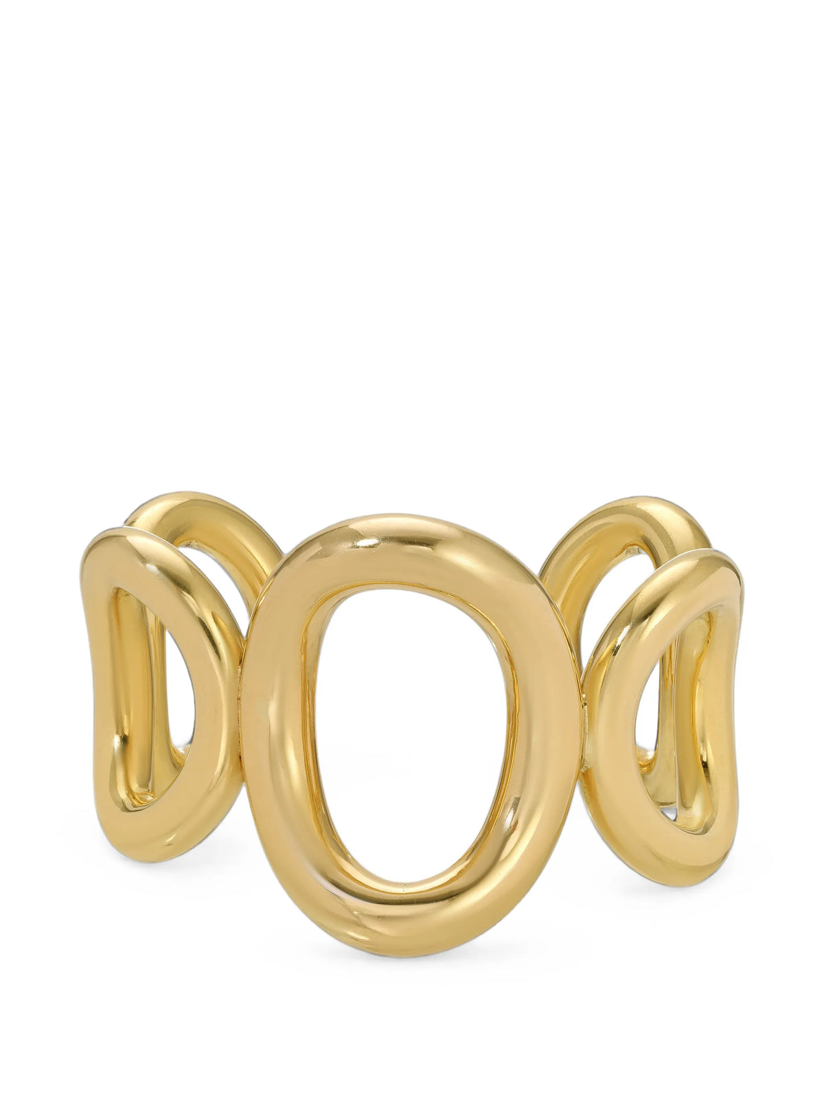 sculptural oval cuff