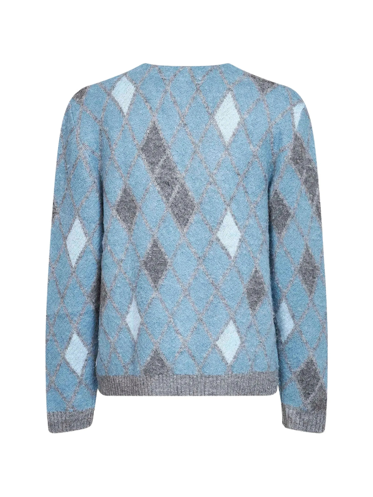 Chris argyle-knit button-up cardigan