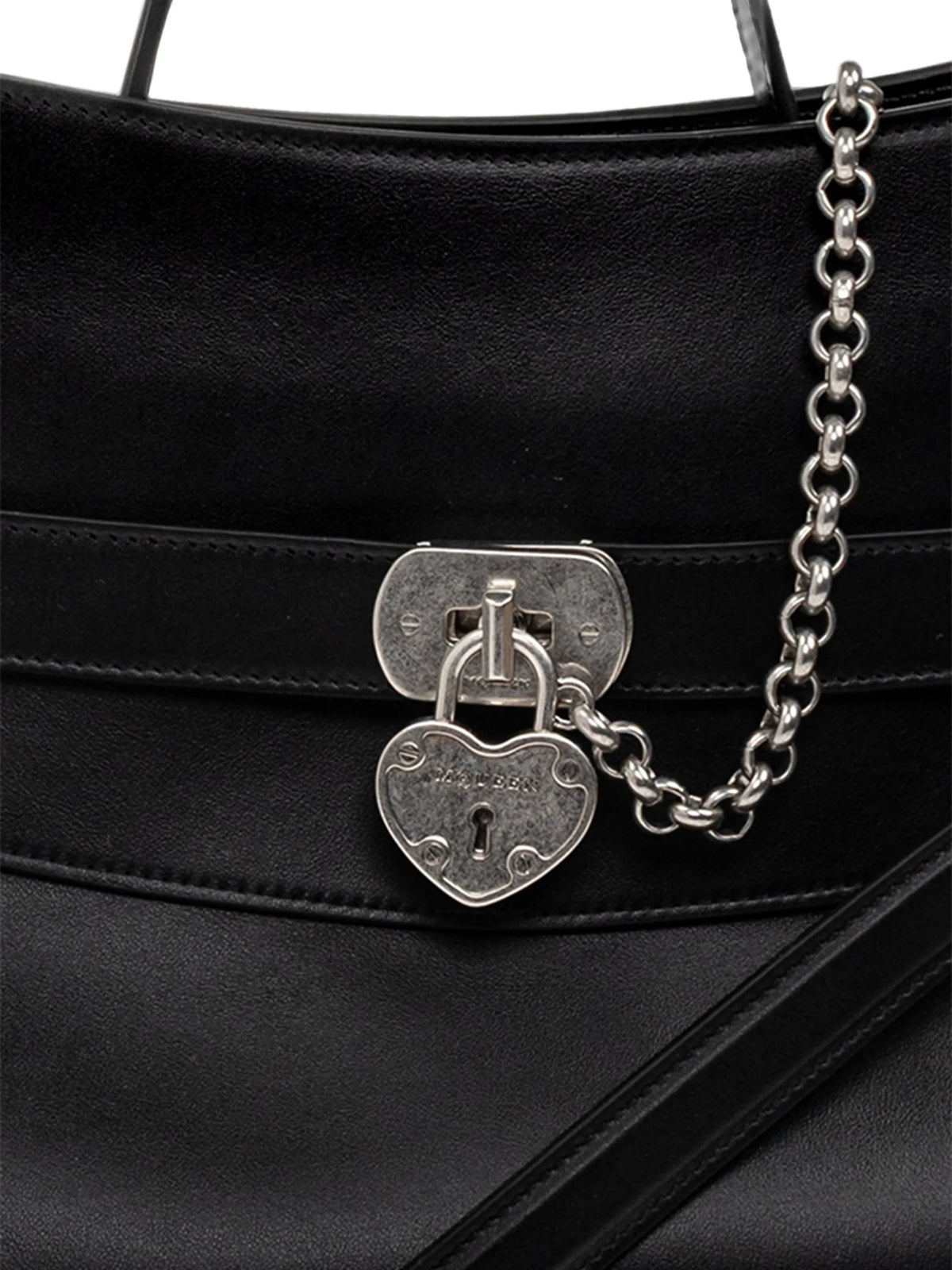Locke leather shoulder bag