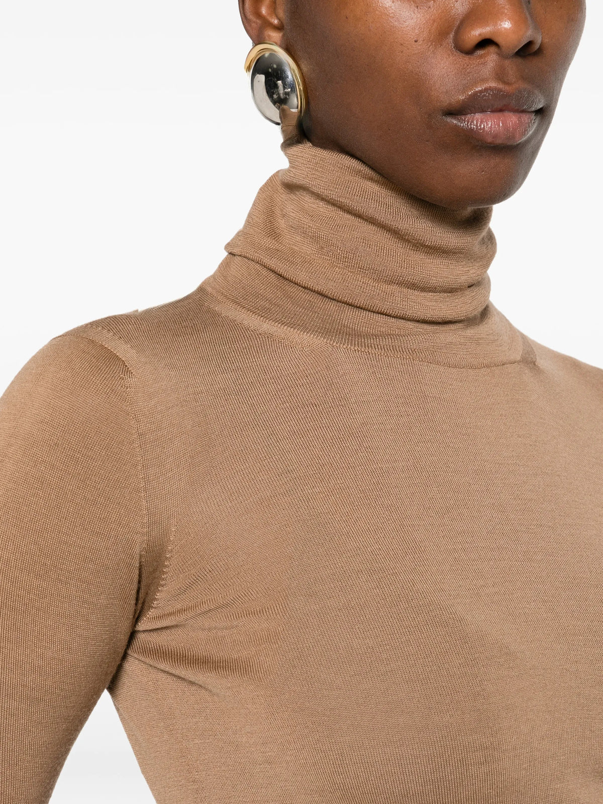 roll-neck long-sleeve sweater