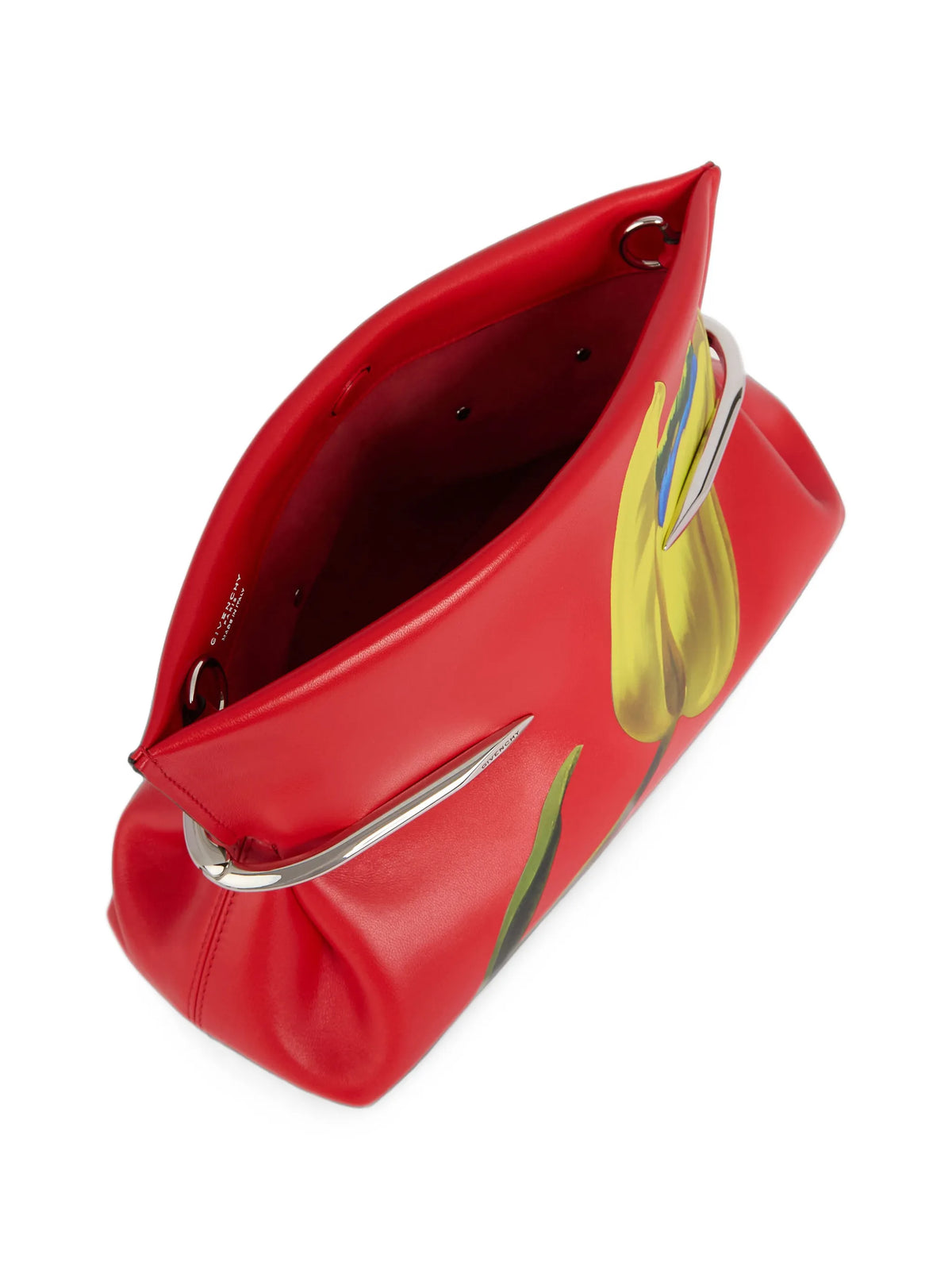 Pinch Soft tulip-pattern clutch