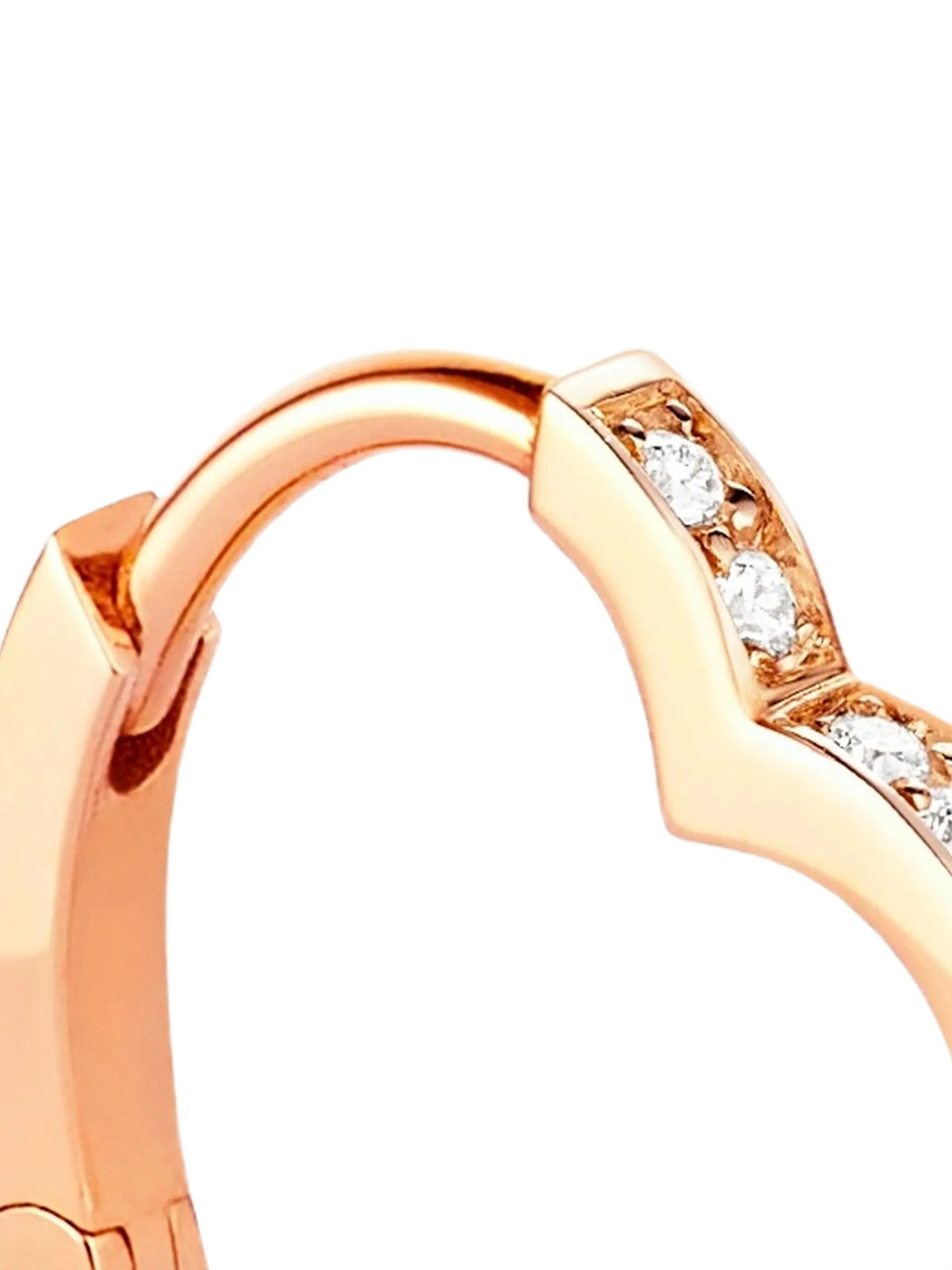 Antifer diamond heart earring