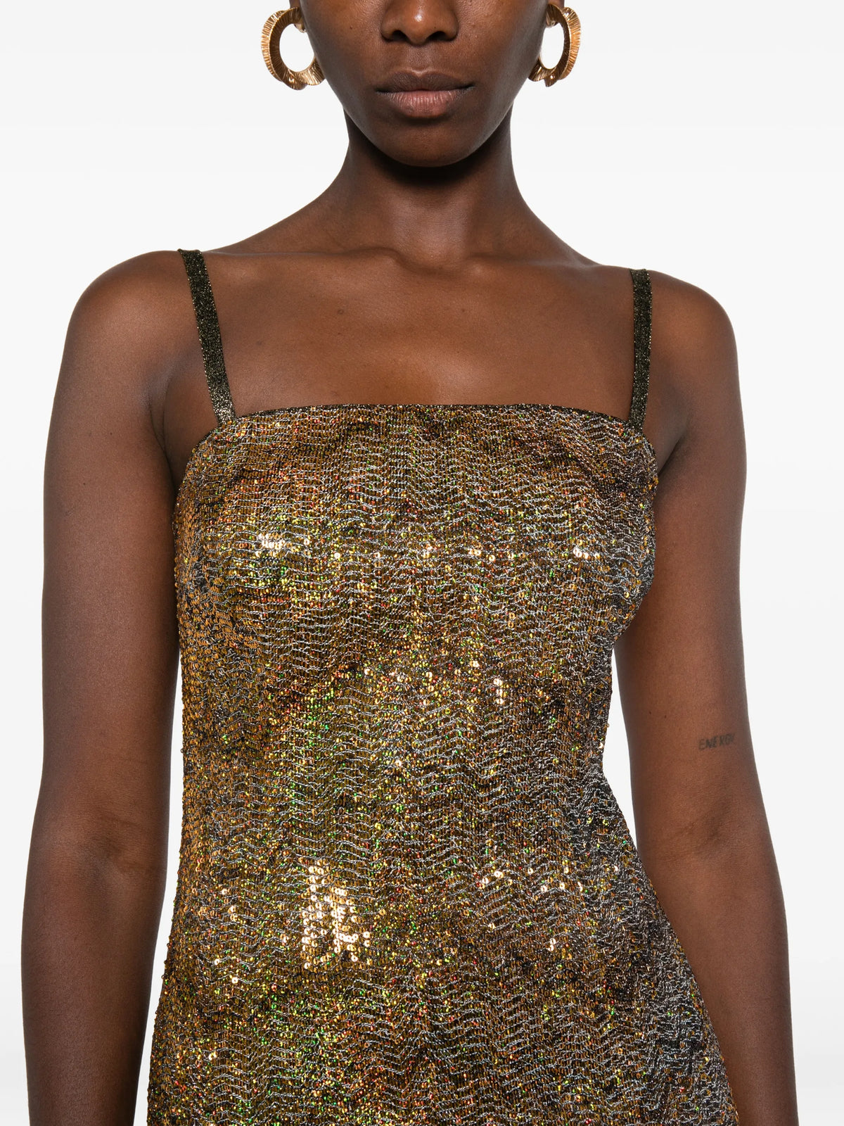 sequin-embellished mini dress