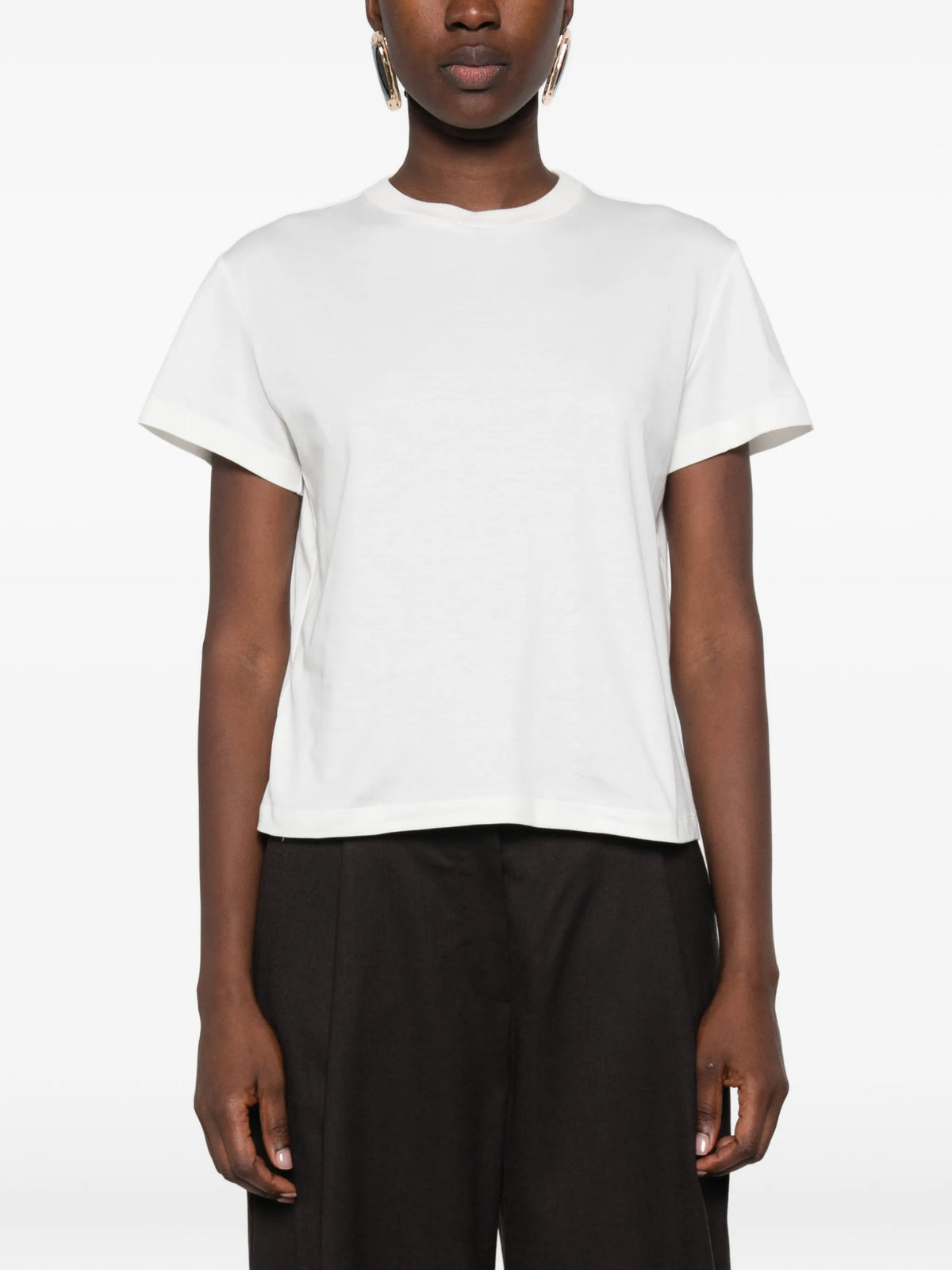 draped asymmetric blouse