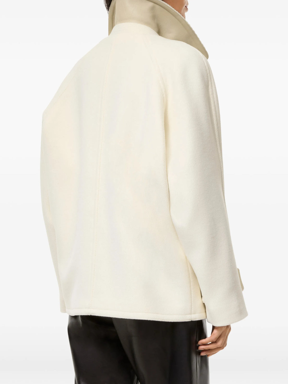 wool blend pea coat