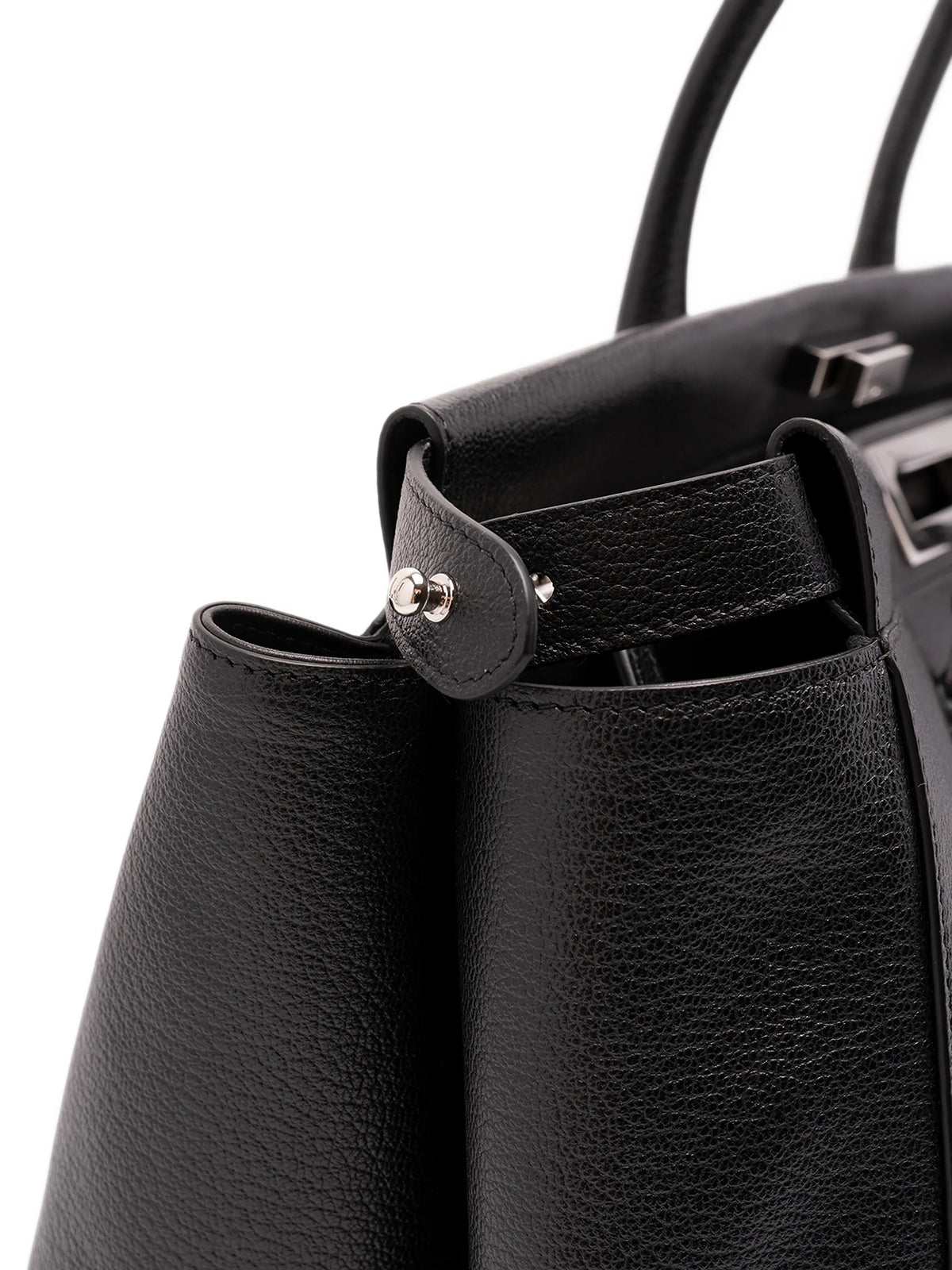 Peekaboo leather tote bag
