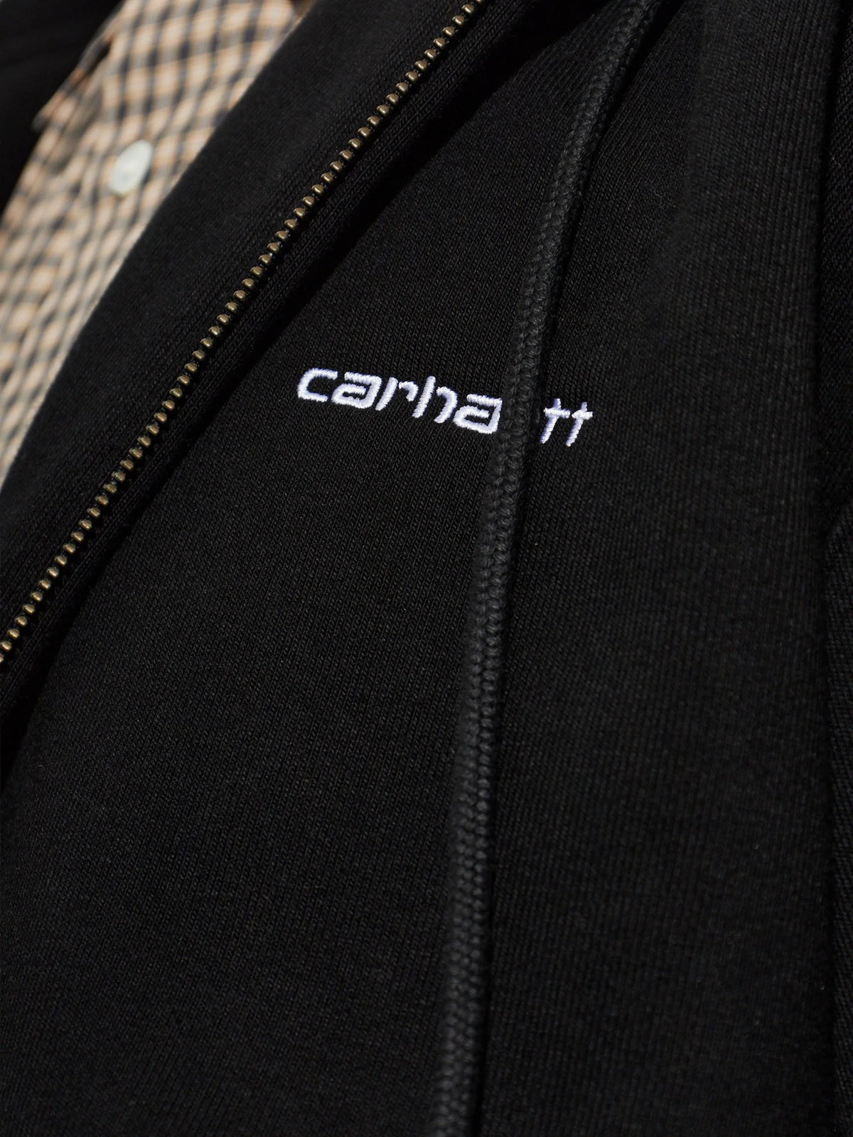 Ebbert logo-embroidered zip-up hoodie