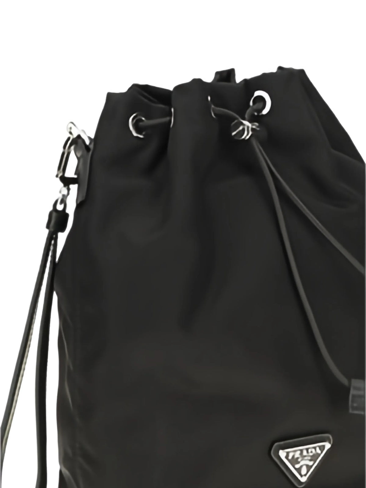Re-Nylon logo-plaque pouch