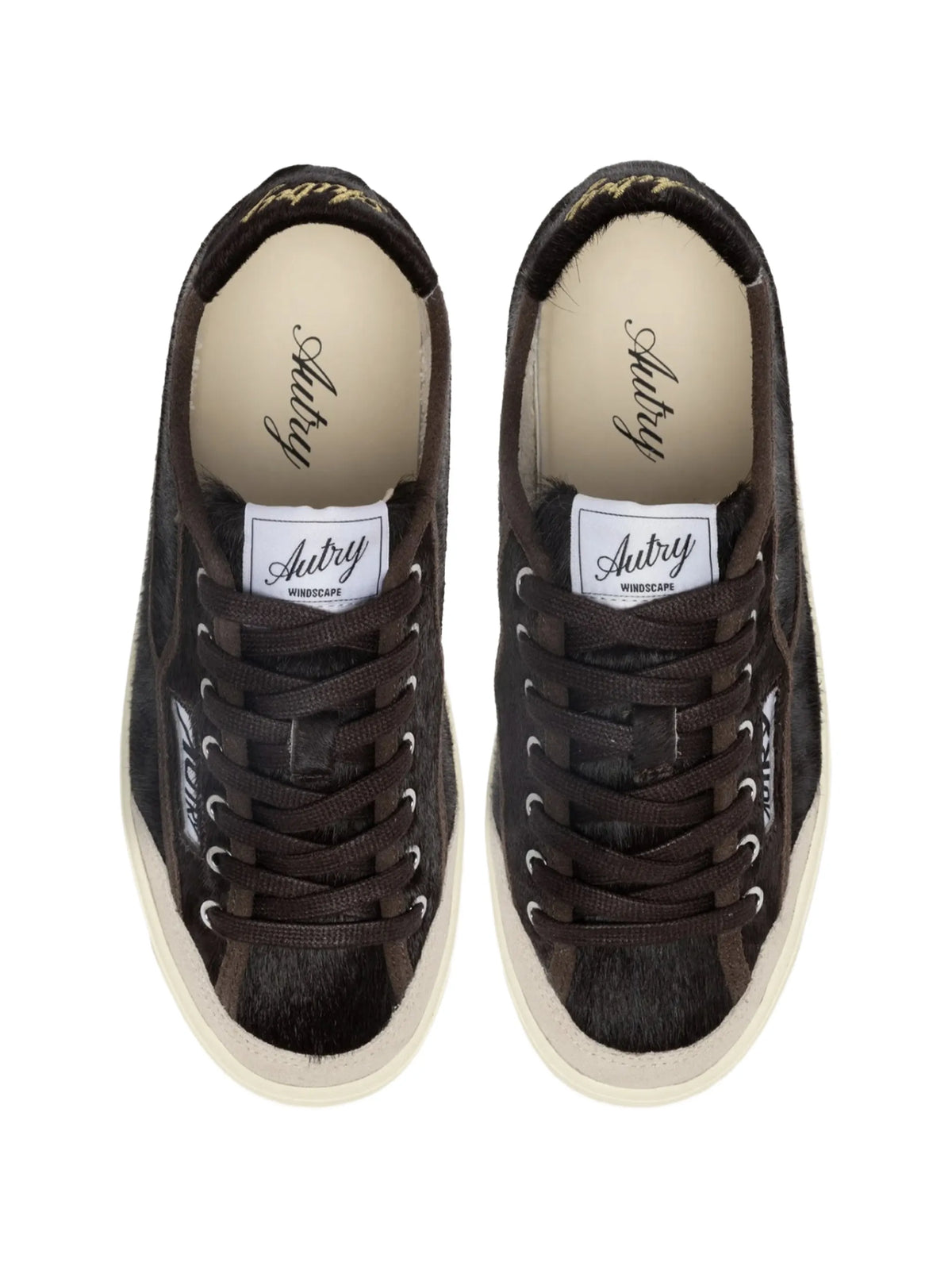 Windscape calf-hair sneakers