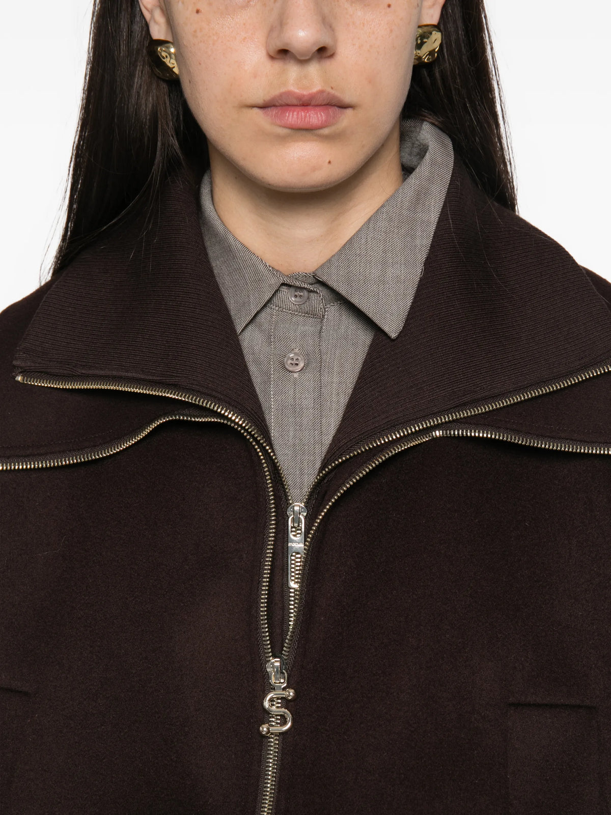 SPXEmiro zip-fastening drawstring jacket
