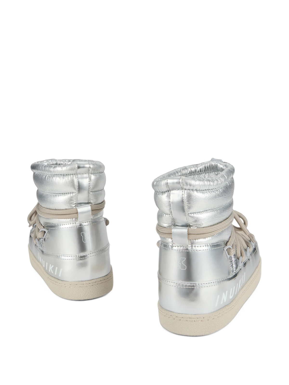 Mountain Gloss quilted metallic boots