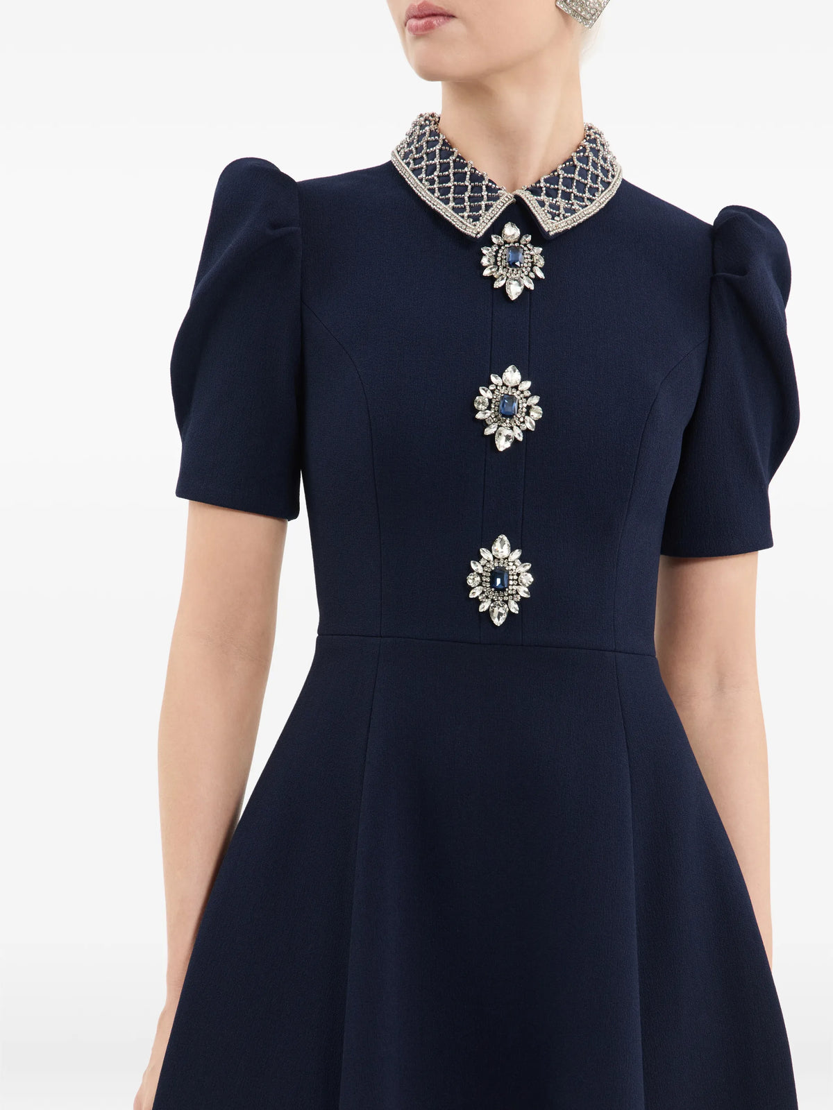 Crown Jewel short-sleeve midi dress