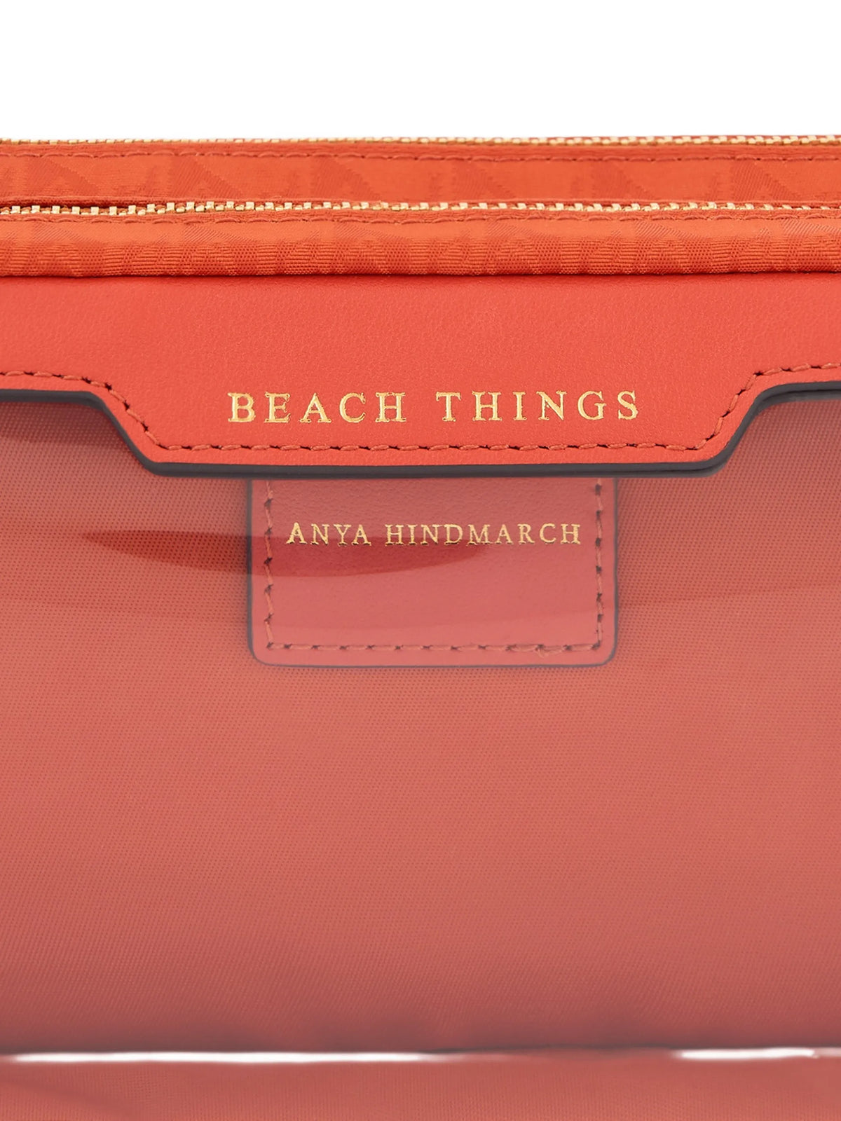 Beach Things logo-print pouch