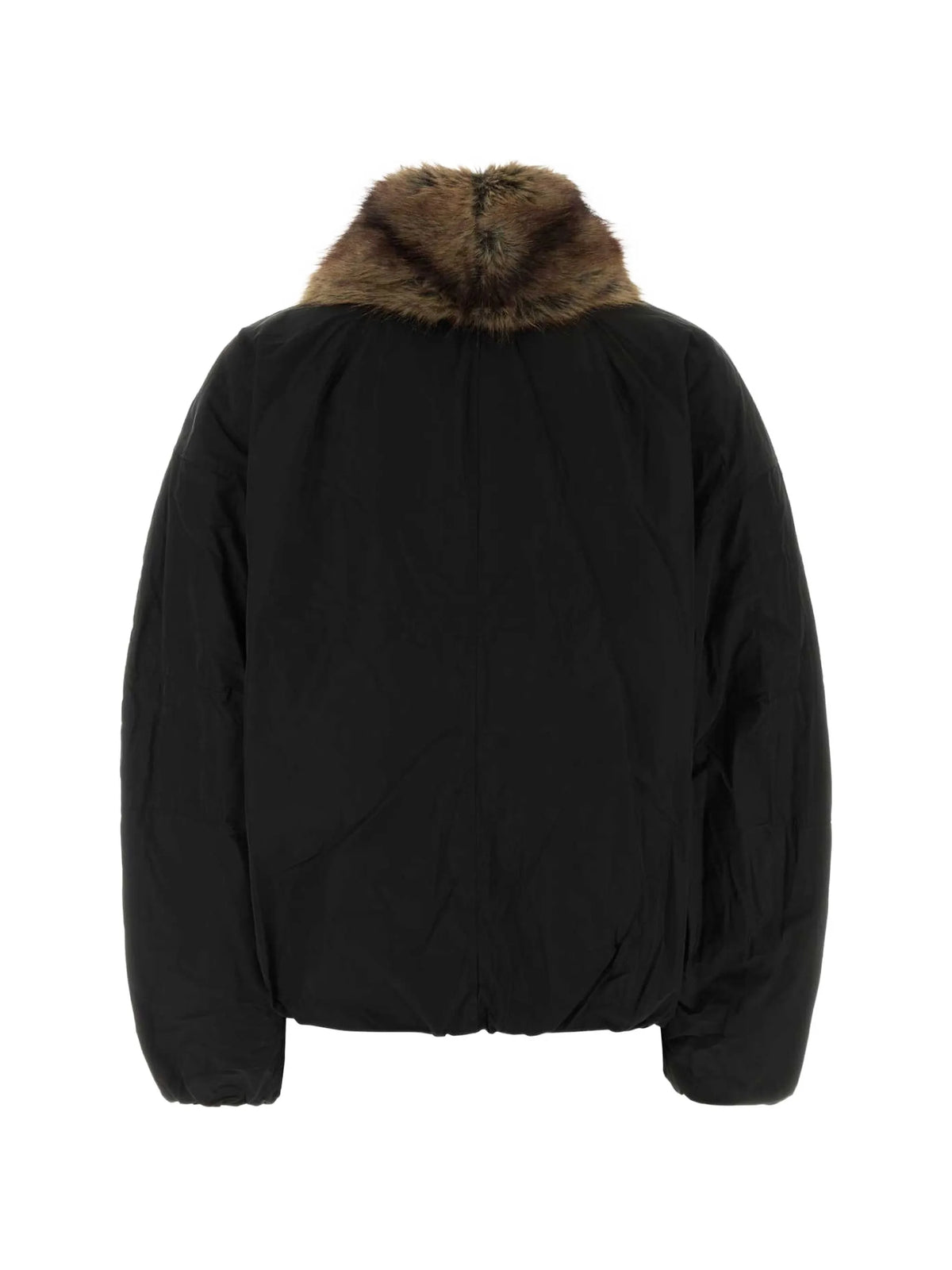 Charone technical jacket with faux-fur collar