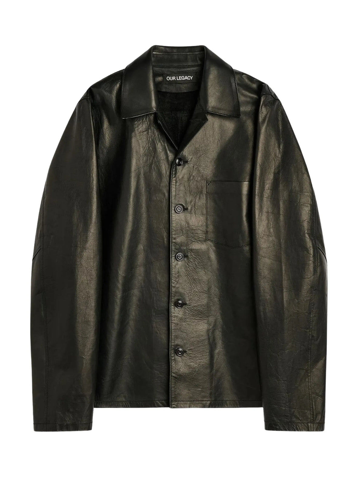 void black natural horsehide jacket