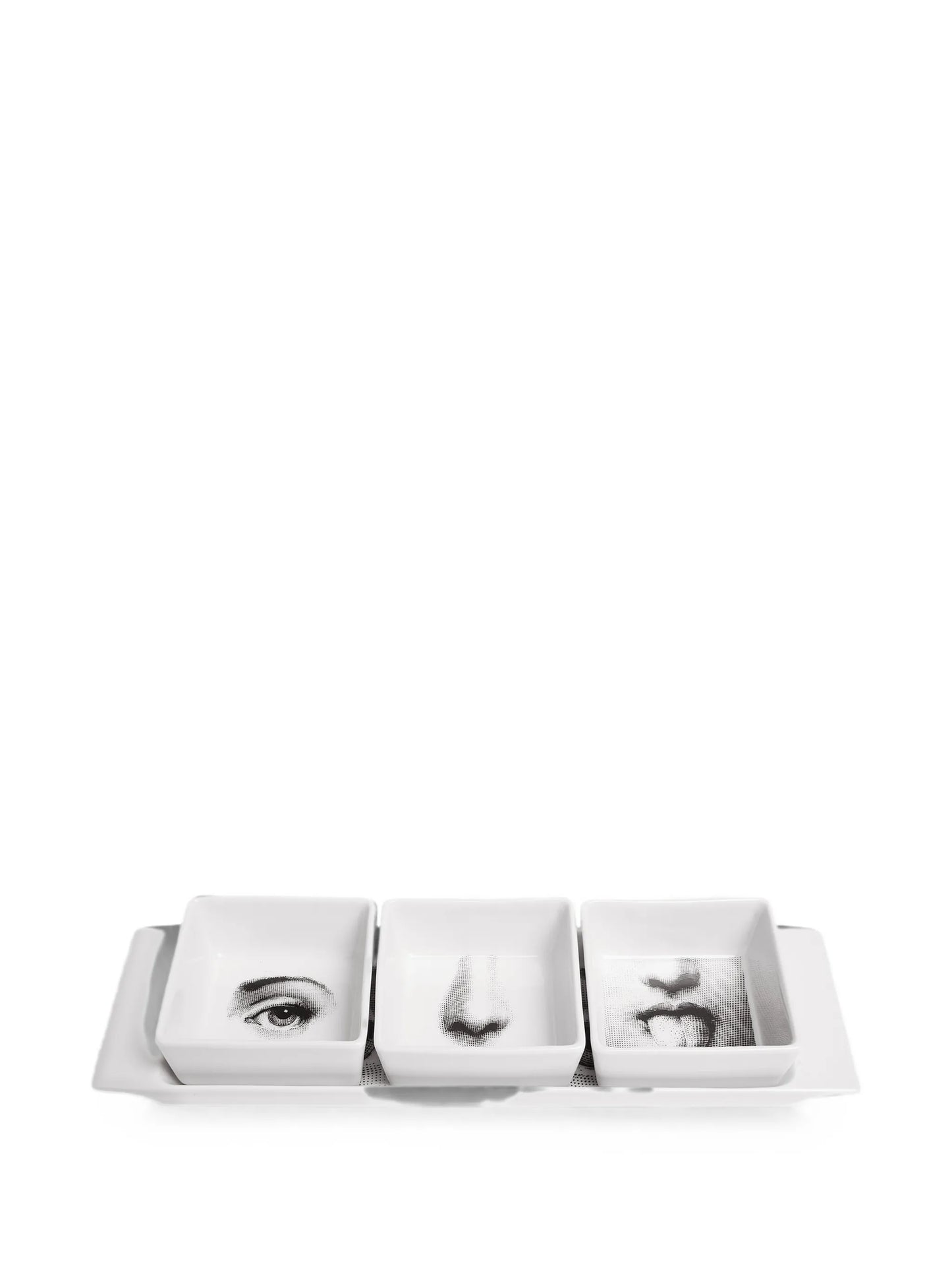 face print serving dishes (set of 3)