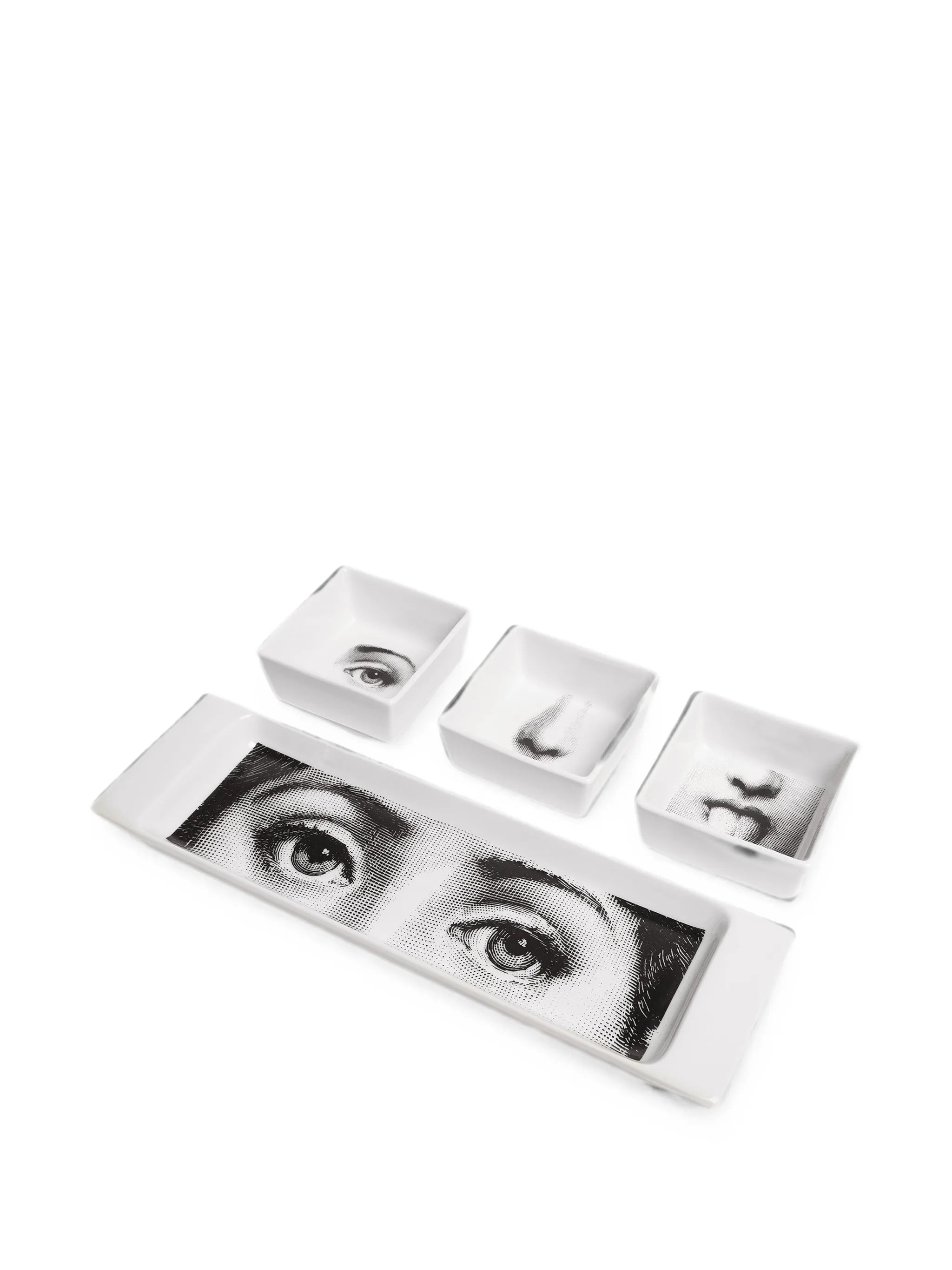 face print serving dishes (set of 3)