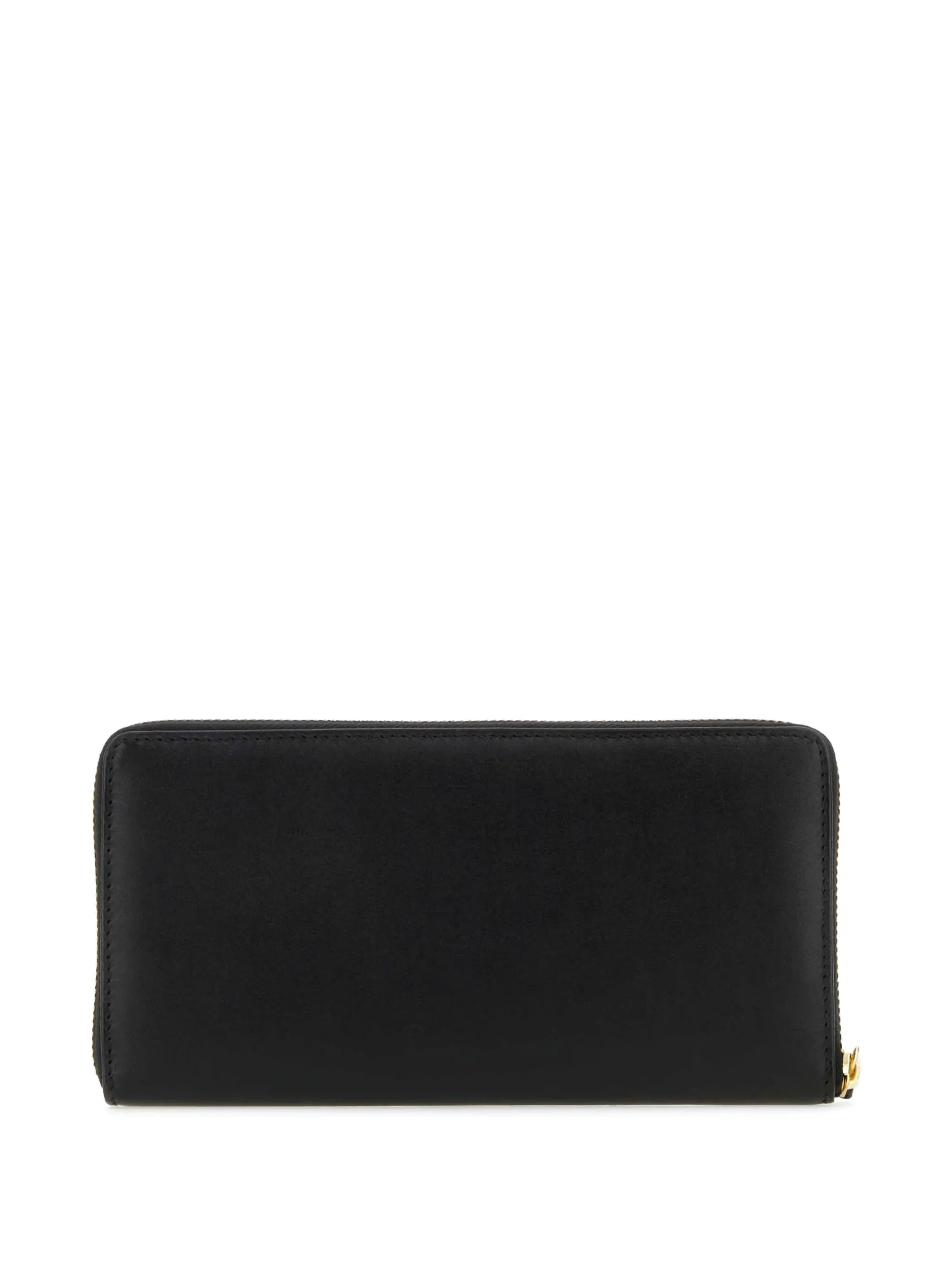 logo-embossed leather wallet