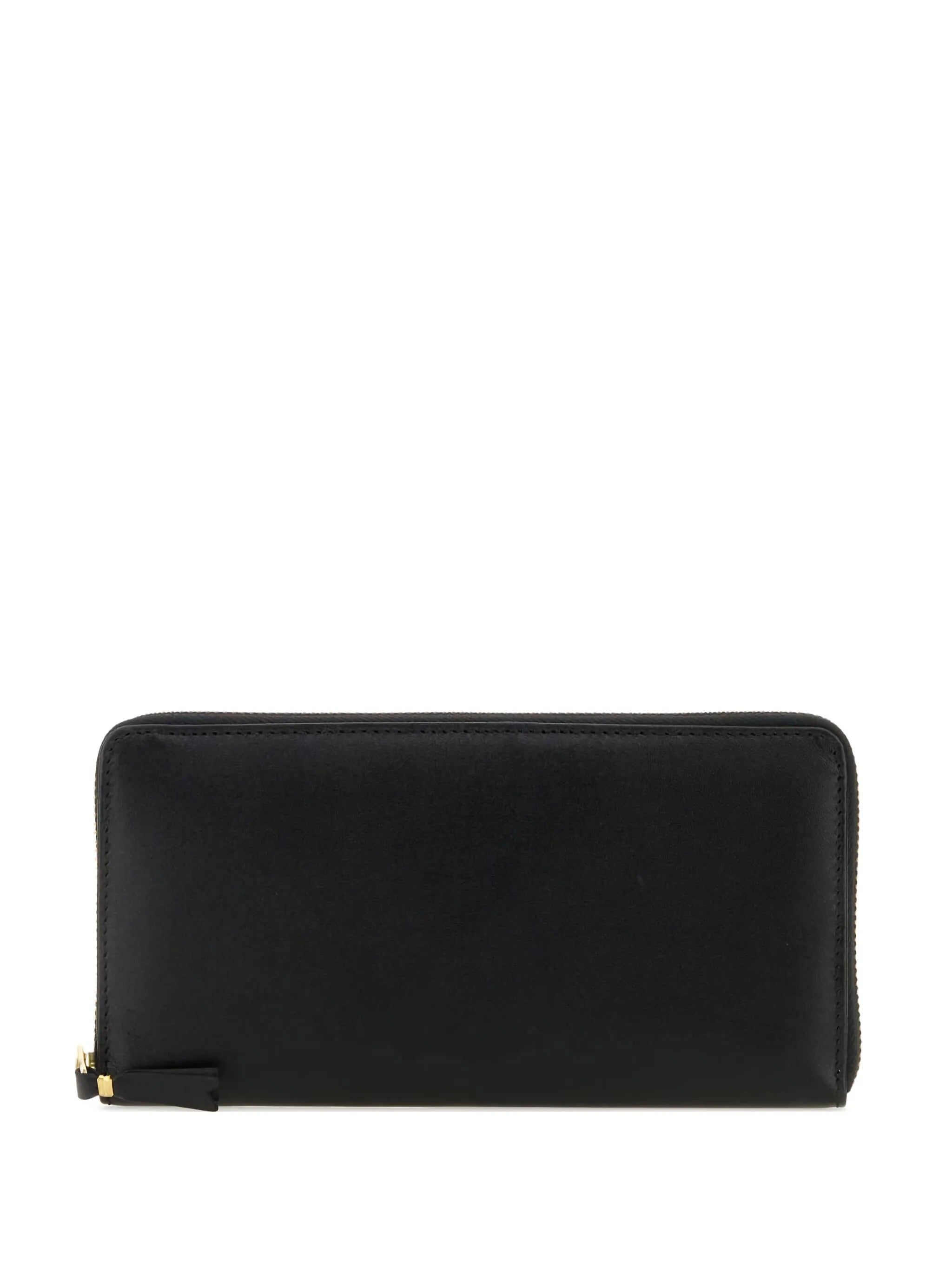 logo-embossed leather wallet