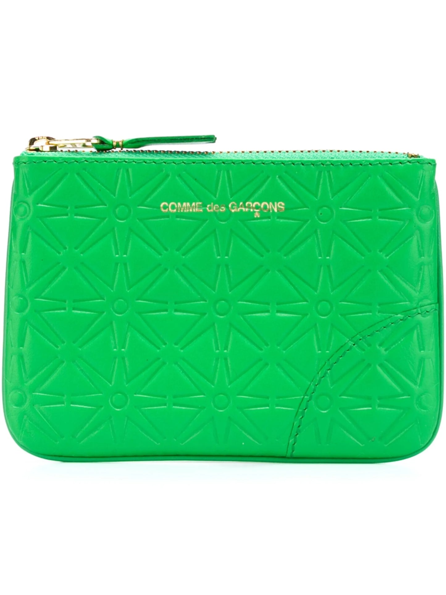 embossed leather purse