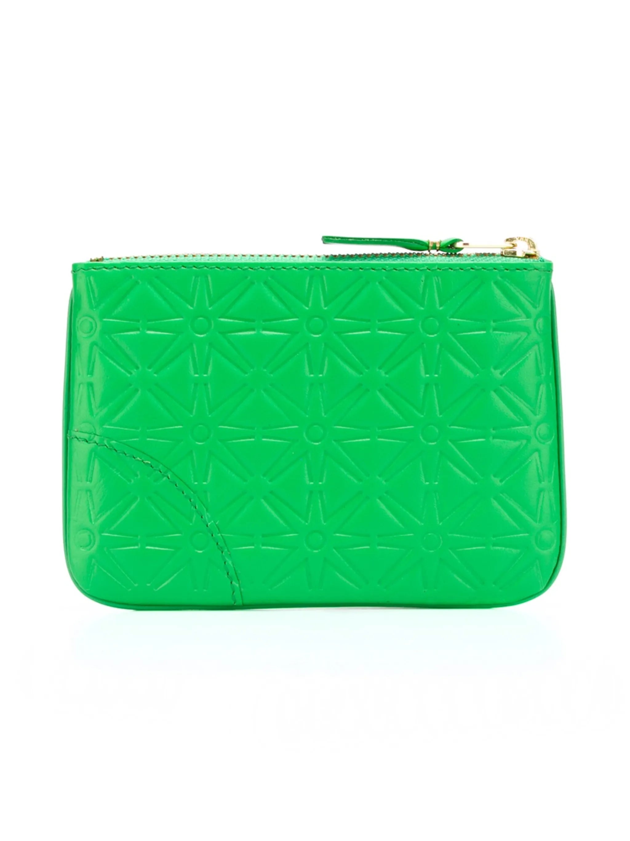 embossed leather purse